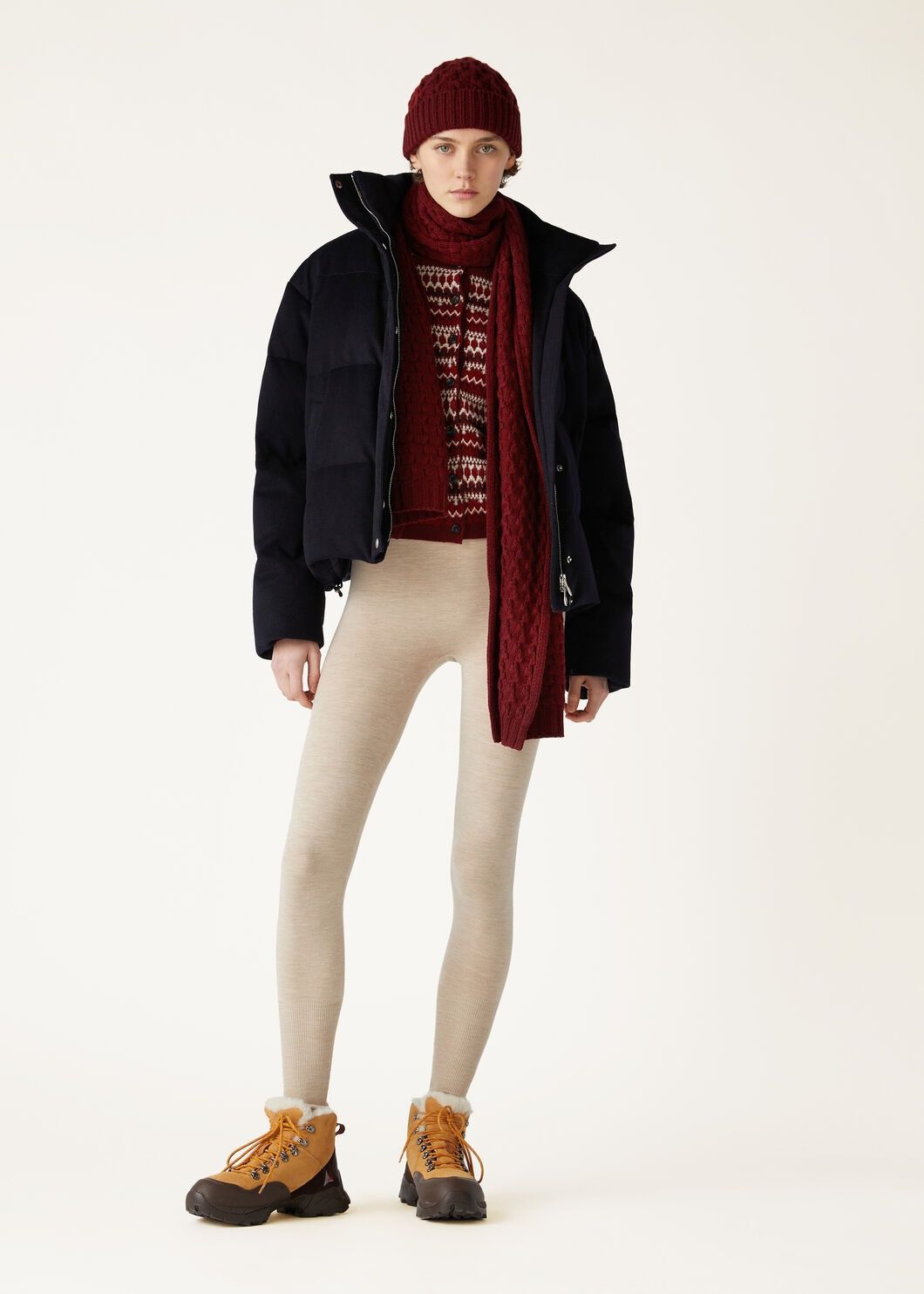 Loro Piana o1w1db10825 FAO5142 Alpe Pile Cardigan in Red/Multi Size S / US 4 / IT 40 - 2 Thumbnail