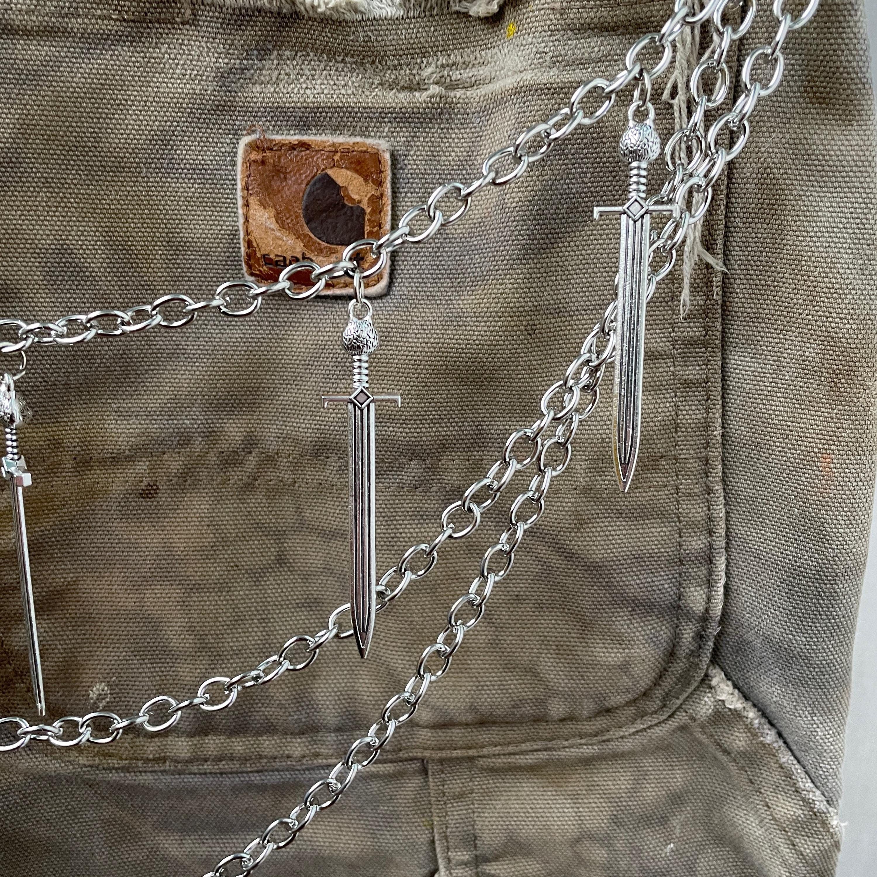 Other Y2K Jewelry Pants Grunge Punk Goth Layered Wallet Belt Size ONE SIZE - 3 Thumbnail
