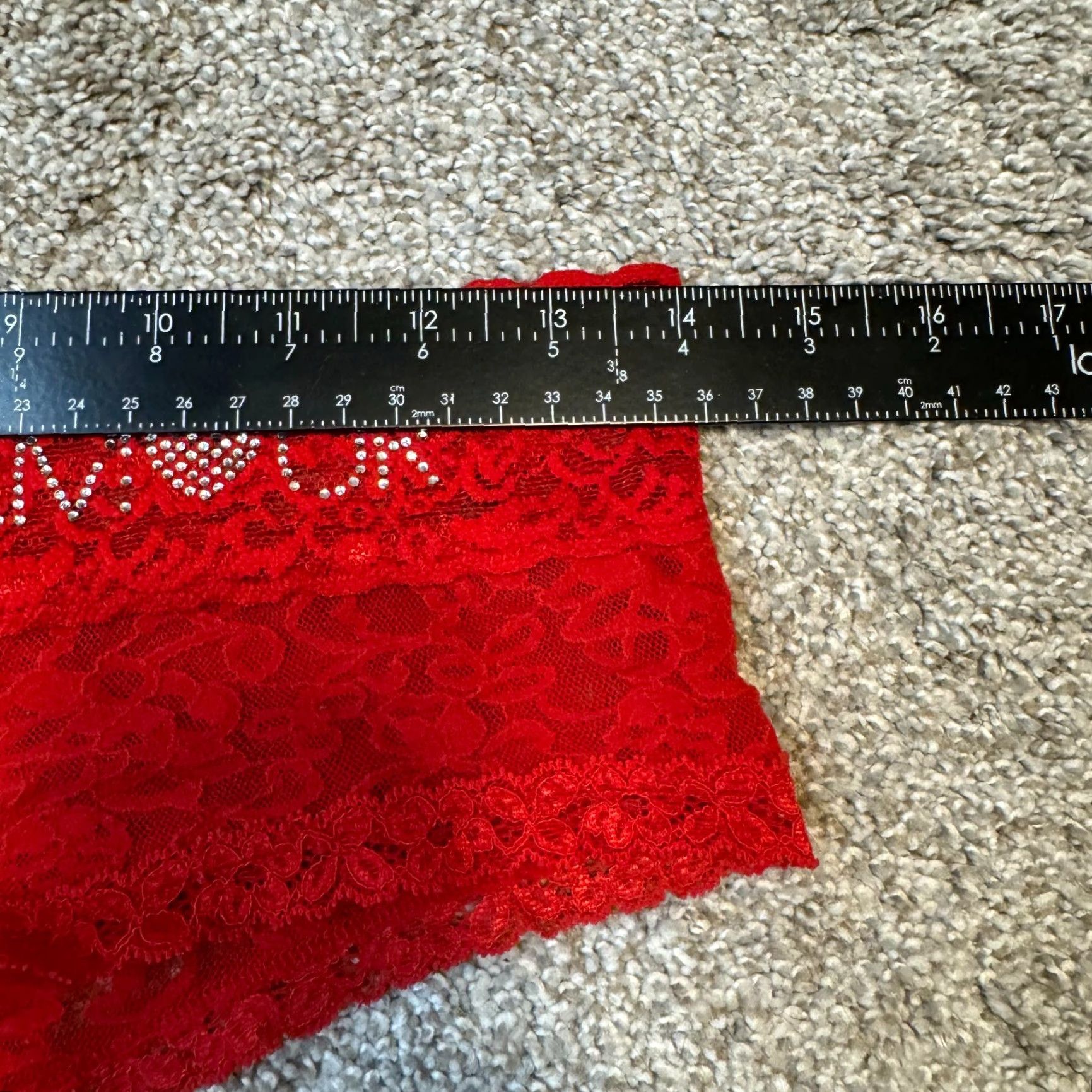 Victoria's Secret Victoria's Secret Panties Underwear Thong Medium Red Lace Cheeky Sexy Lacie M Red Lace Cheeky Womens Size 32" / US 10 / IT 46 - 5 Thumbnail