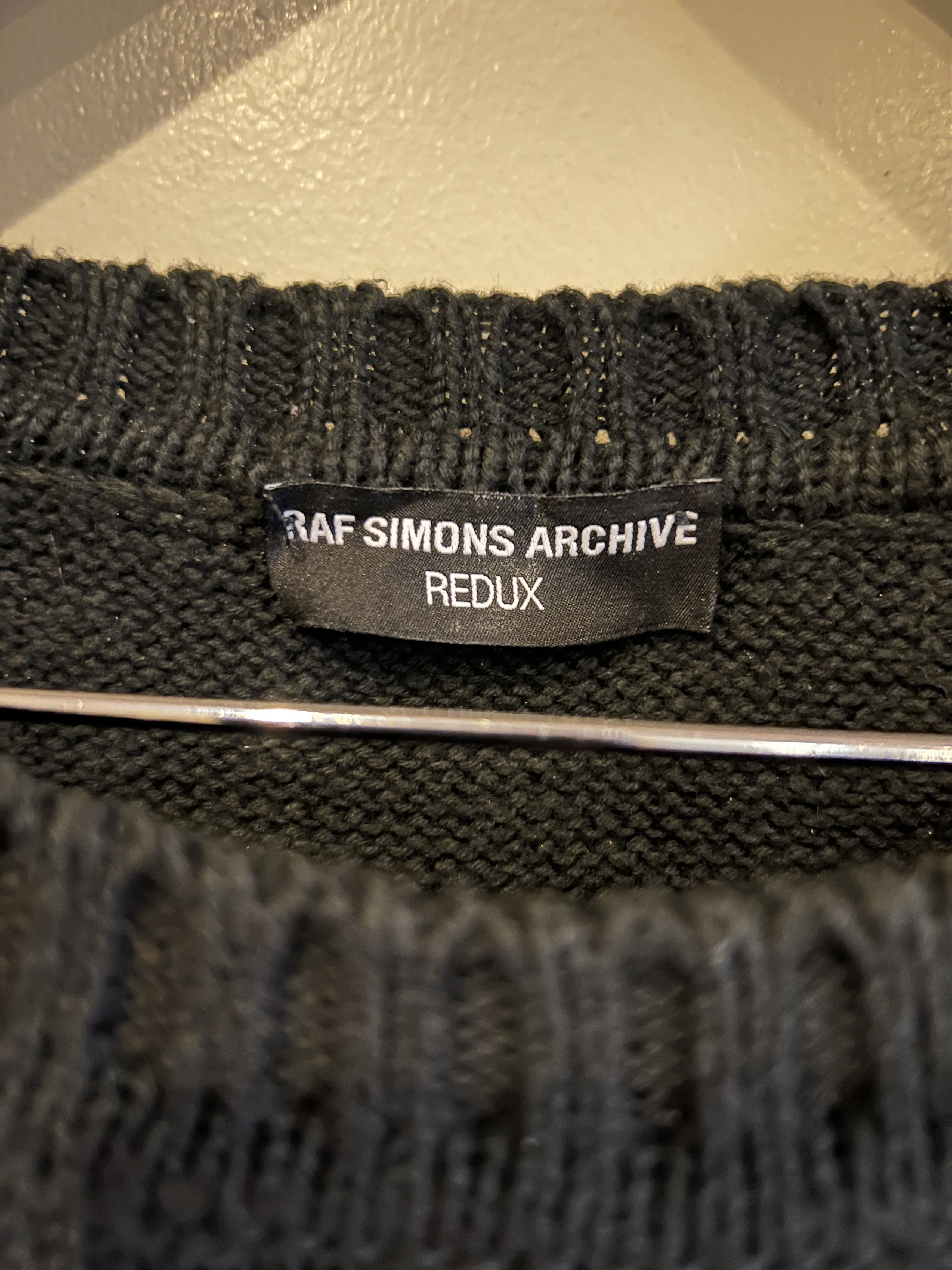 Raf Simons Raf Simons Archive Redux 'Kollaps' Patches Sweater Size US M / EU 48-50 / 2 - 4 Thumbnail