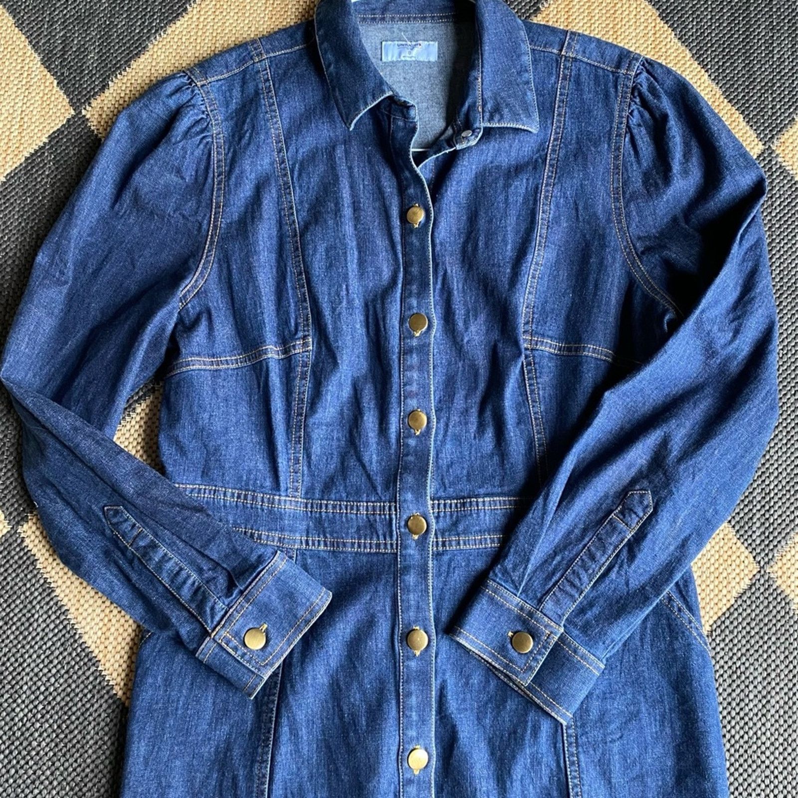 UNTUCKit UNTUCKit • Annie Cotton Lycra Women’s Denim Shirt Dress 8 Size M / US 6-8 / IT 42-44 - 4 Thumbnail