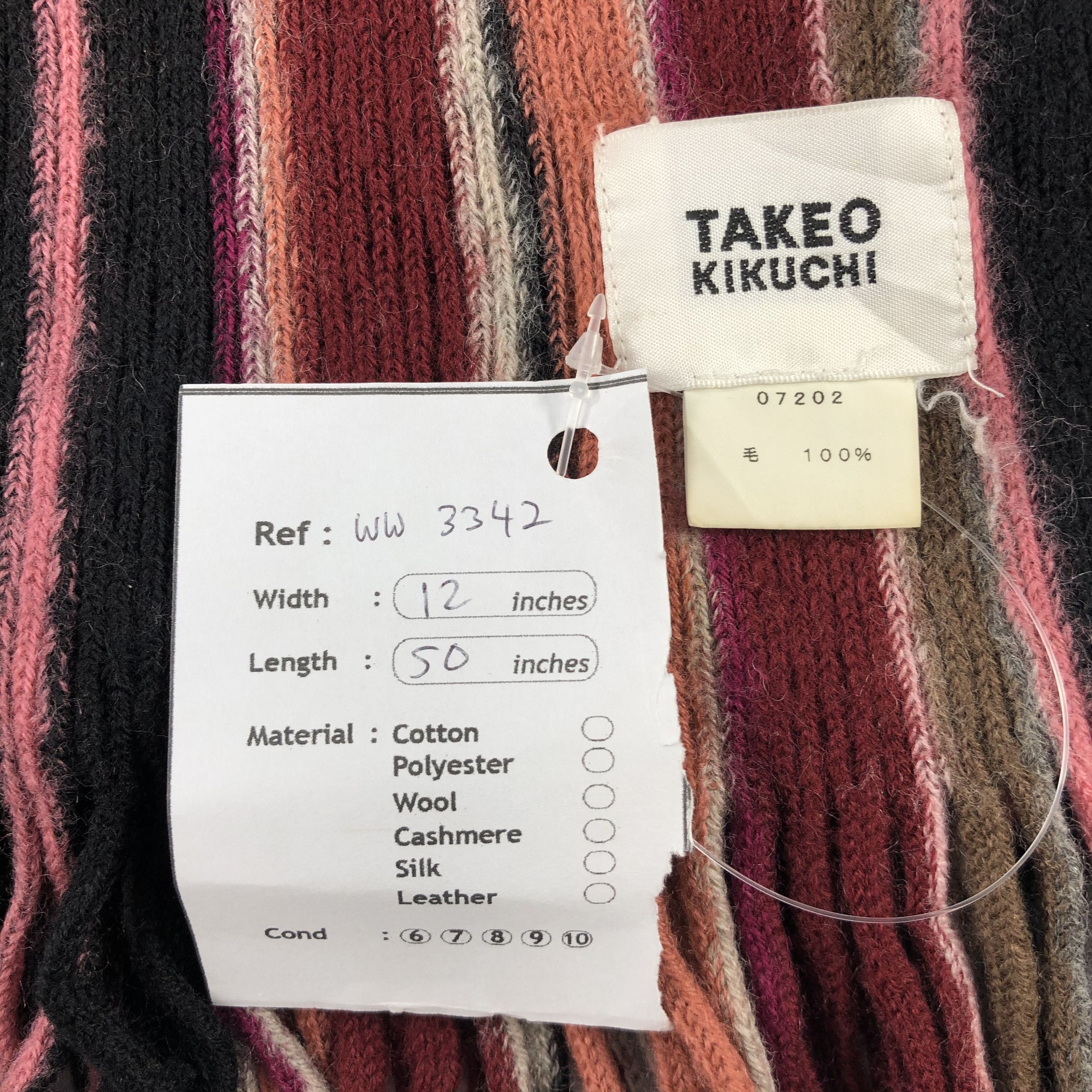 Takeo Kikuchi Vintage Takeo Kikuchi Scarf - WW3342 Size ONE SIZE - 4 Thumbnail