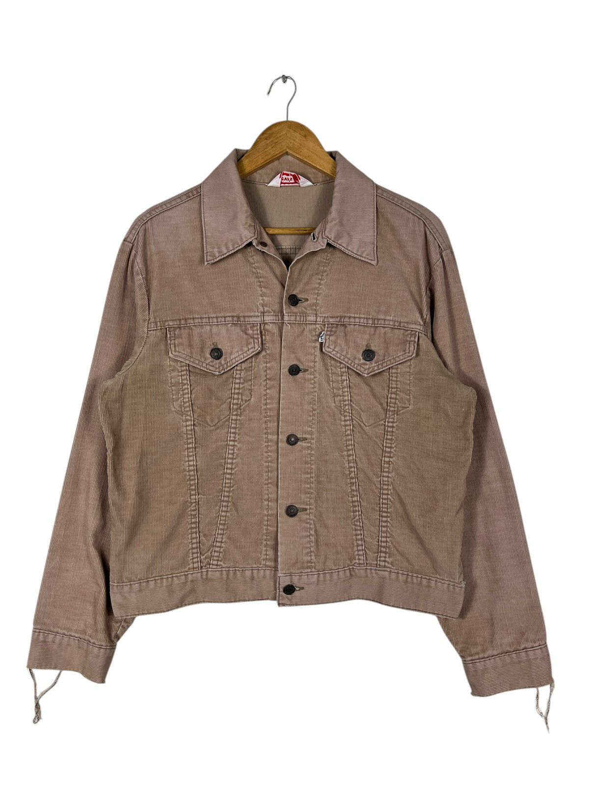 Levi's 70s Vintage Levis Corduroy Trucker Jacket Made In Usa Size US L / EU 52-54 / 3 - 3 Thumbnail