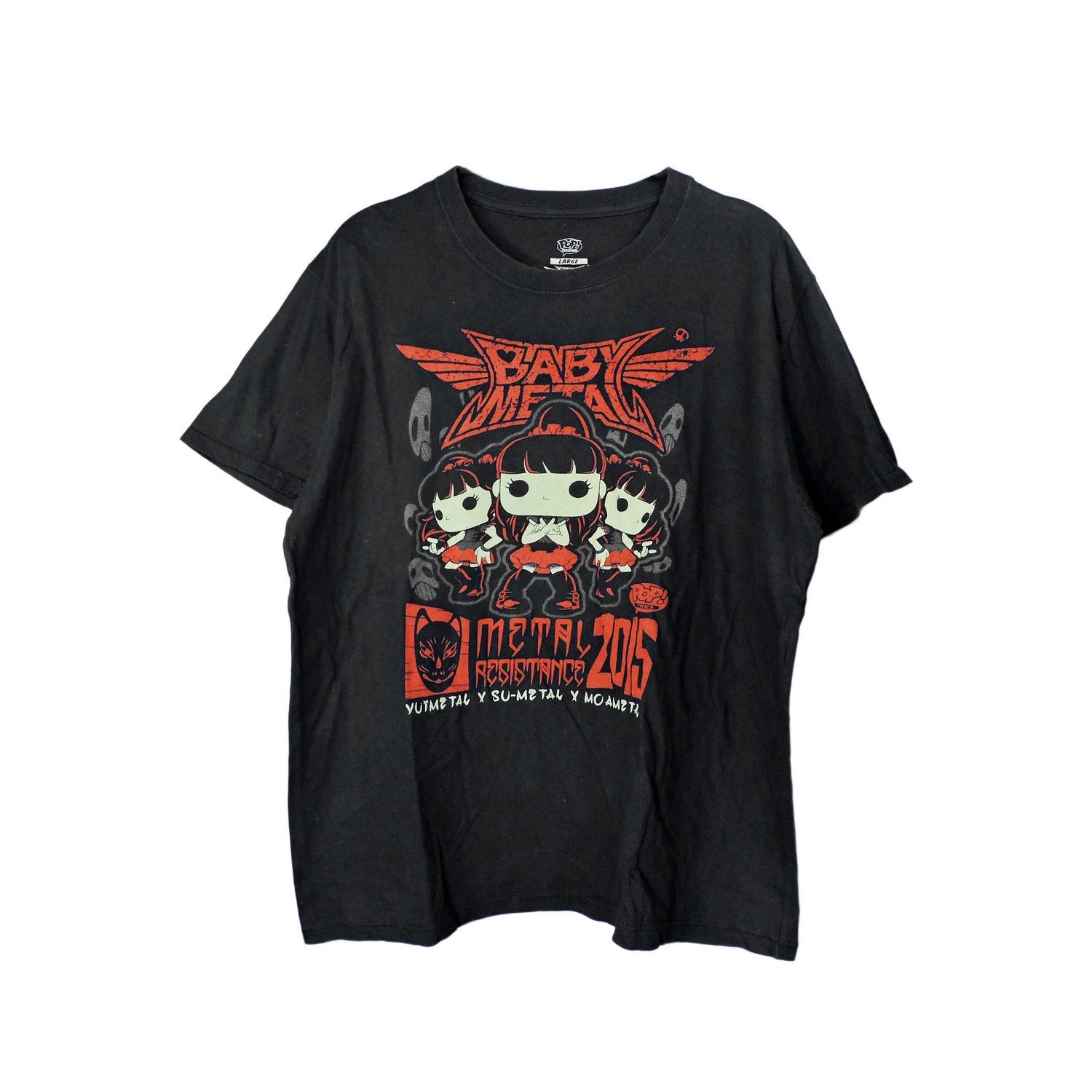 Band Tees FUNKO POP! X BABYMETAL METAL RESISTANCE 2015 T-SHIRT Size US L / EU 52-54 / 3 - 1 Thumbnail
