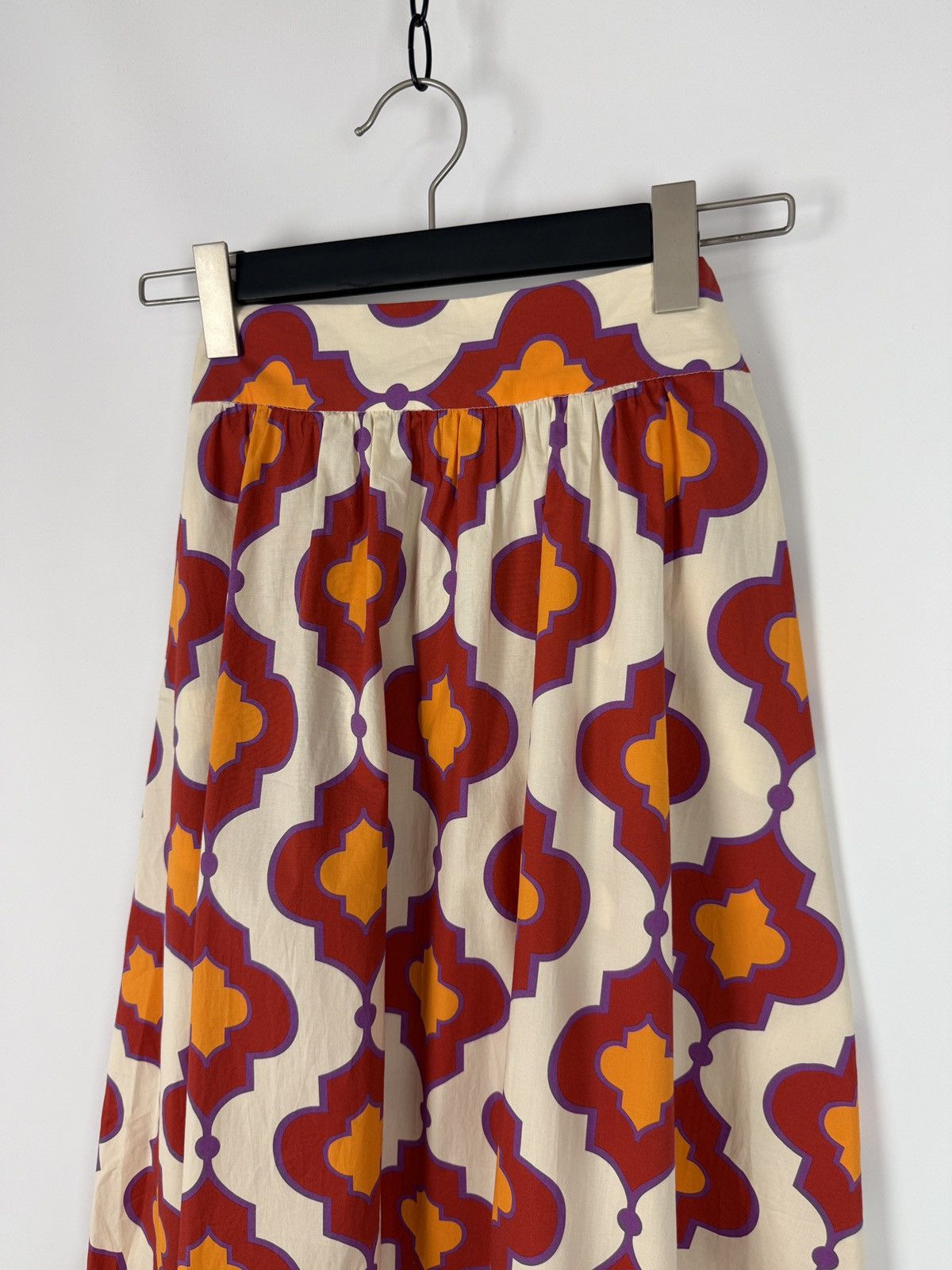 Other NIU Fashion Cotton Printed Brick Multicolor Maxi Skirt S Size 26" / US 2 / IT 38 - 6 Thumbnail