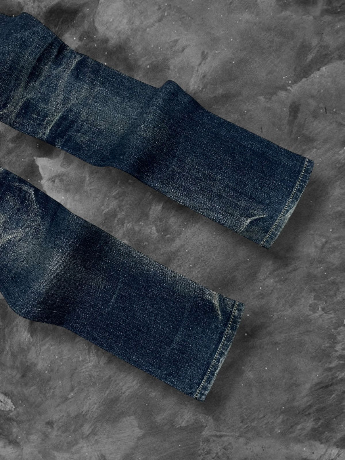 Michel Klein Vintage 1990s Designer Michel Klein Raw Distressed Denim Size US 32 / EU 48 - 10 Thumbnail
