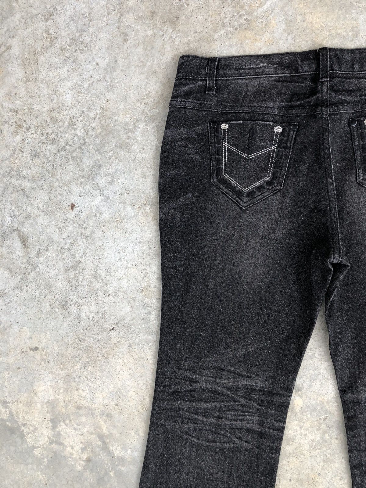 If Six Was Nine Japanese Zero Flared Jeans Distressed Jeans Size US 31 - 9 Thumbnail