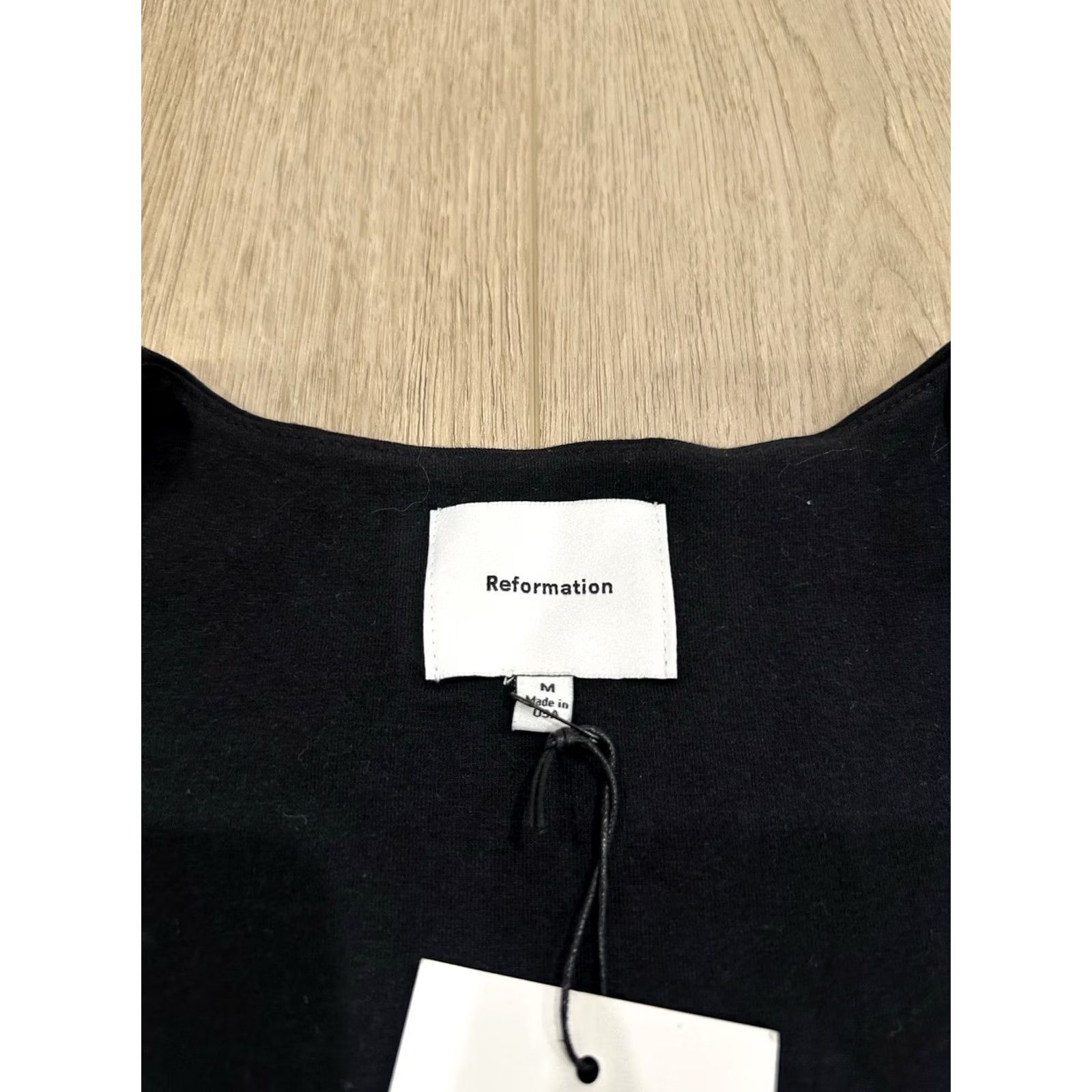 Reformation NWT Reformation Rai Knit Dress Black M Women A-Line Mini Knit Short Size Medium NWT Reformation Rai Knit Dress Black M Women A-Line Mini Size M / US 6-8 / IT 42-44 - 7 Thumbnail