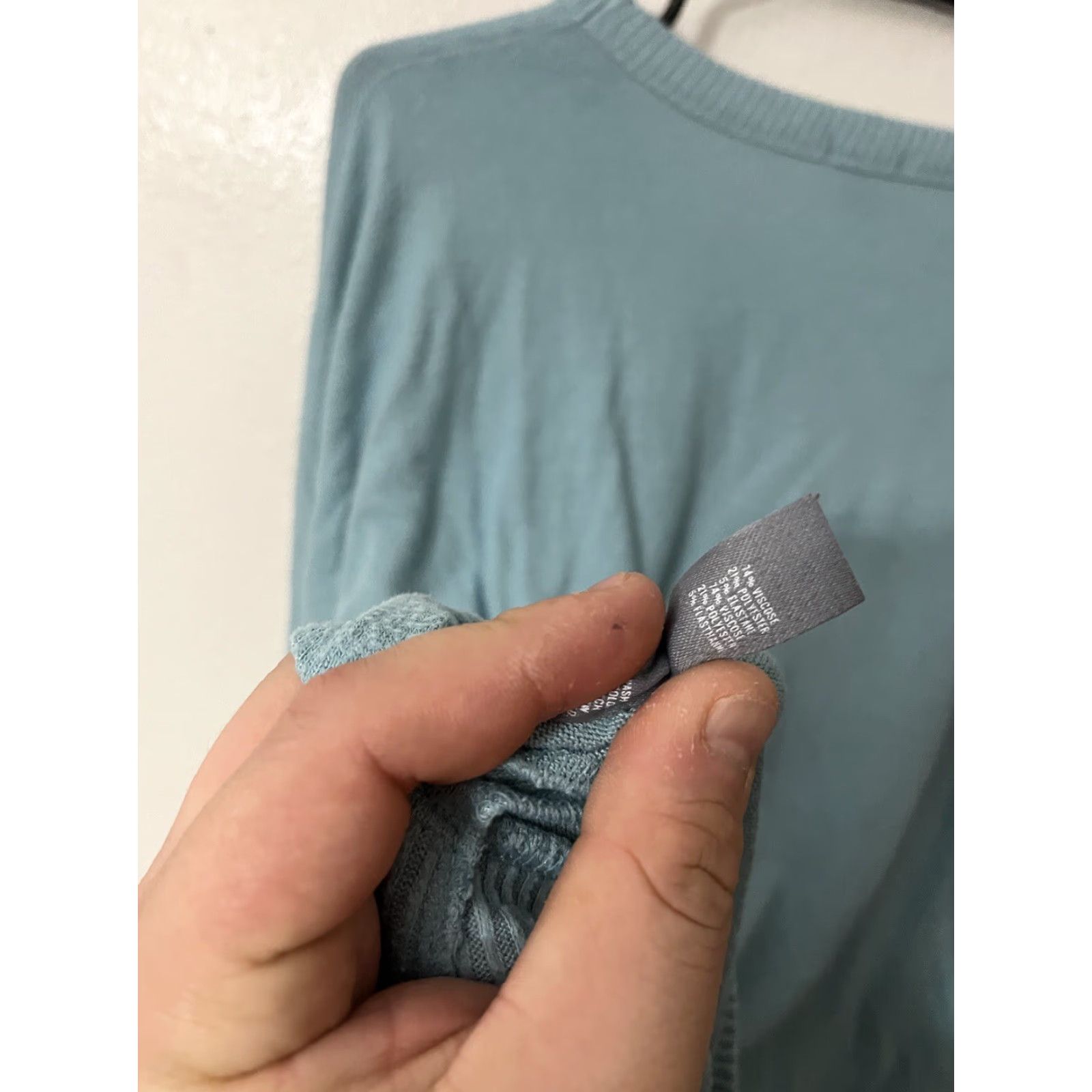 Vintage VINTAGE Aerie Blue Long Sleeve Sweater Women's Size Small Pullover Round Neck Viscose Blend Size S / US 4 / IT 40 - 4 Thumbnail