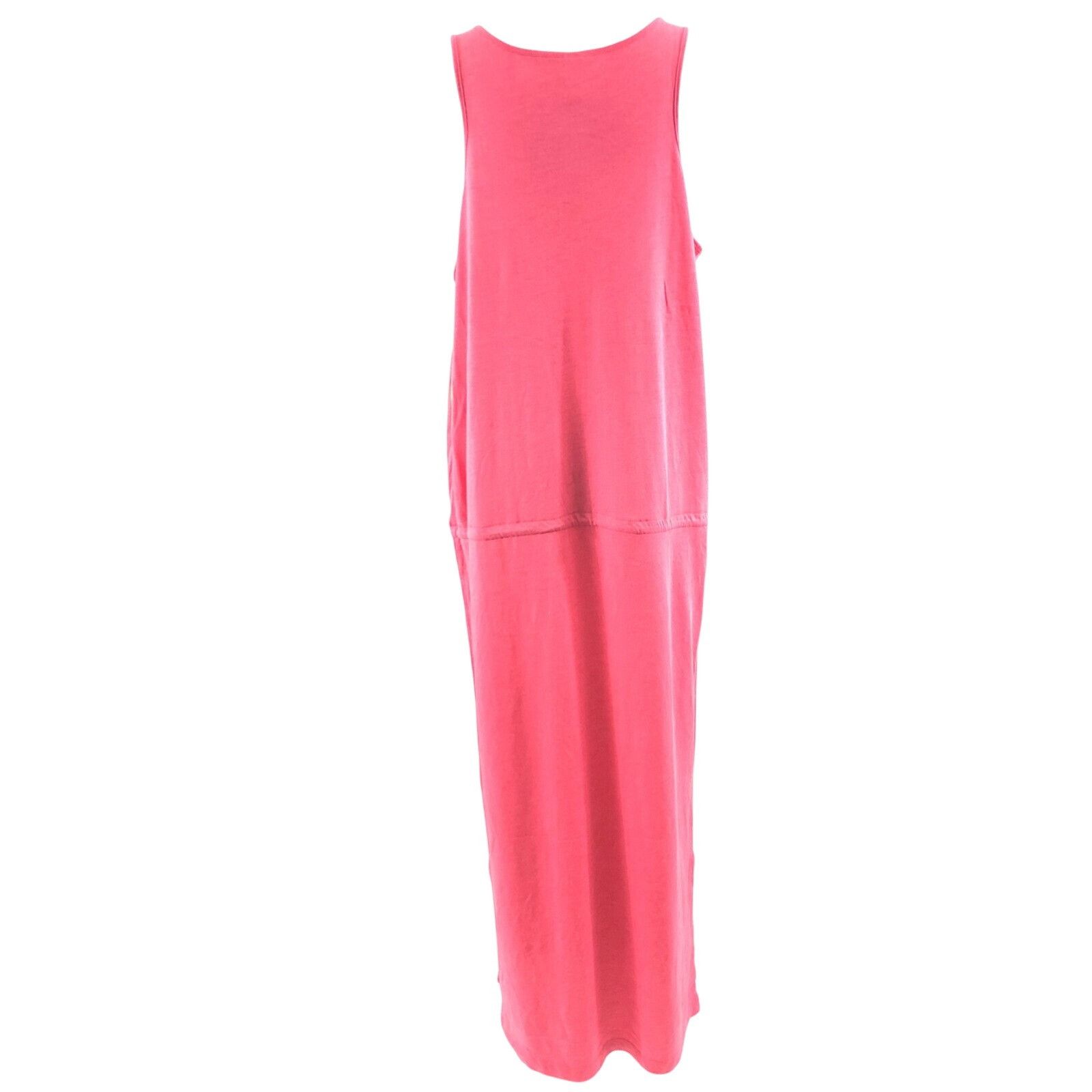 Other Lole Jacey Dress Maxi Drawstring Drop Waist Sleeveless Pink Size L / US 10 / IT 46 - 2 Thumbnail