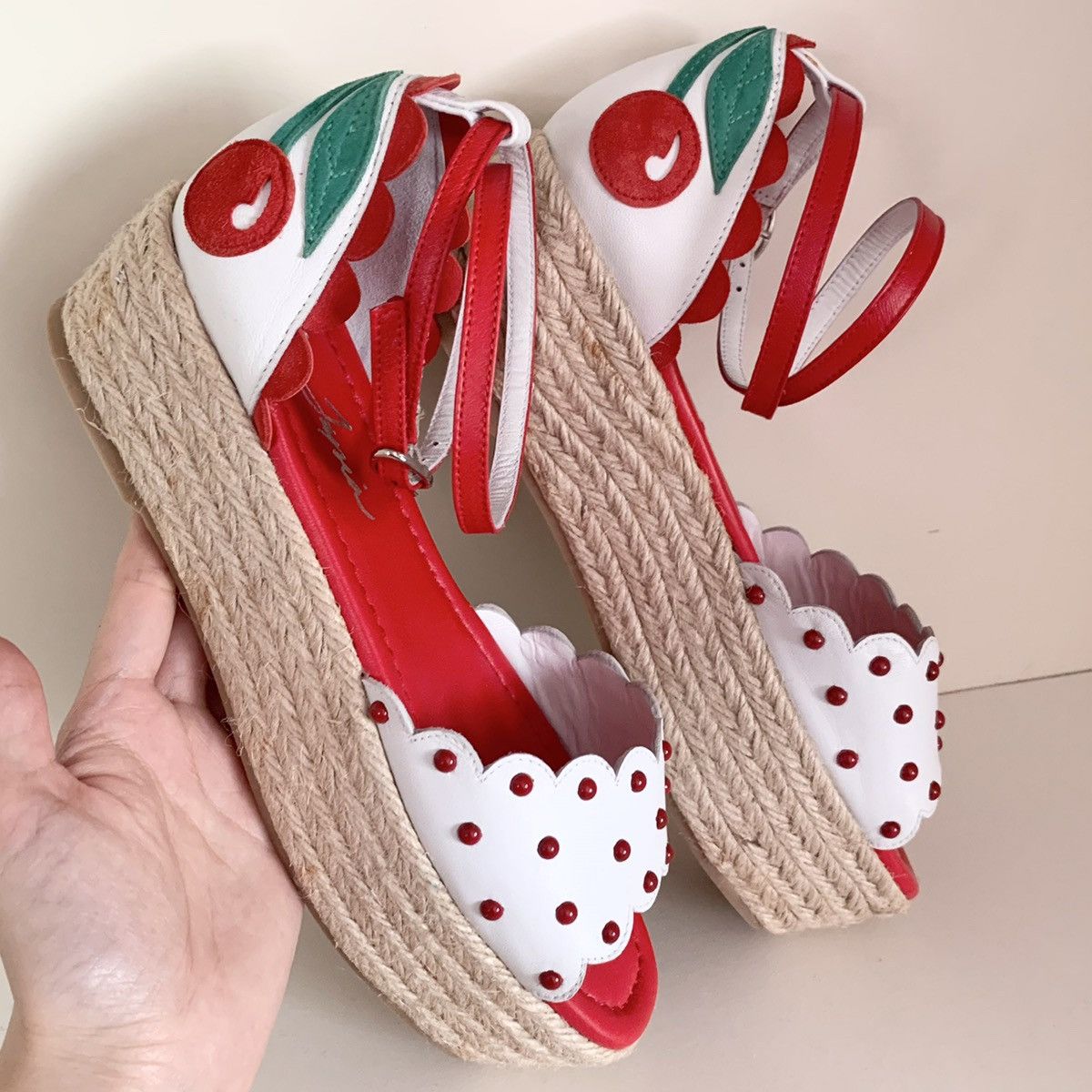 Other Isa tapia cherry leather flat form platforms Size US 6.5 / IT 36.5 - 1 Thumbnail