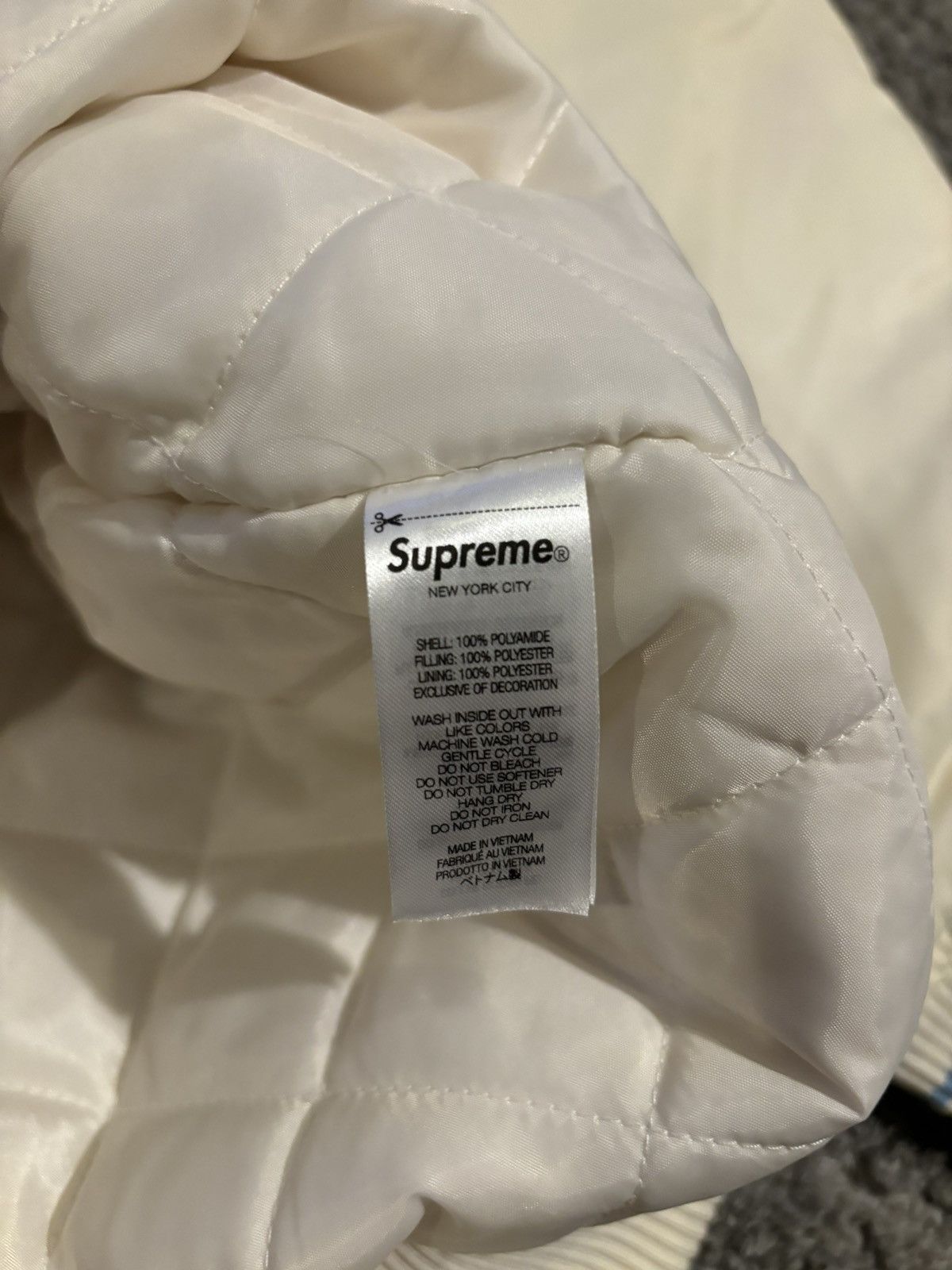 Mitchell & Ness × Supreme Supreme Mitchell & Ness Camo Logo Varsity Jacket Size US XXL / EU 58 / 5 - 6 Thumbnail
