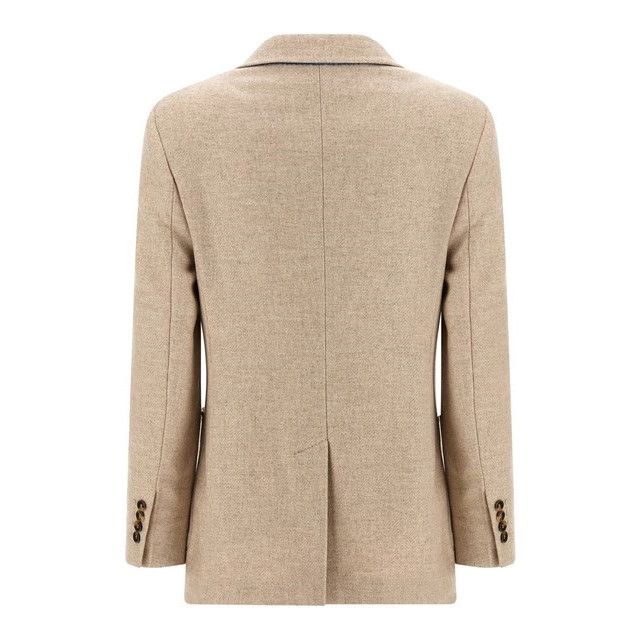 Max Mara MAX MARA Caraffa Beige Blazer Jacket New & Authentic (Women' Size S / US 4 / IT 40 - 2 Thumbnail