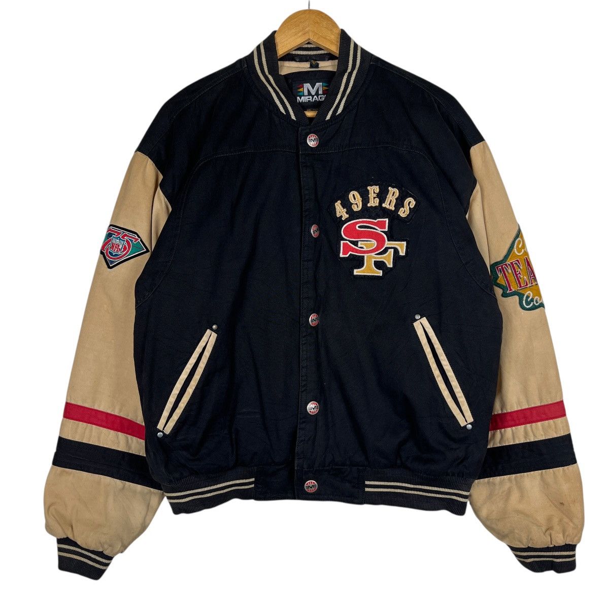 Mirage 🔥 VINTAGE NFL 46ERS SAN FRANCISCO TEAM BOMBER JACKET Size US M / EU 48-50 / 2 - 3 Thumbnail