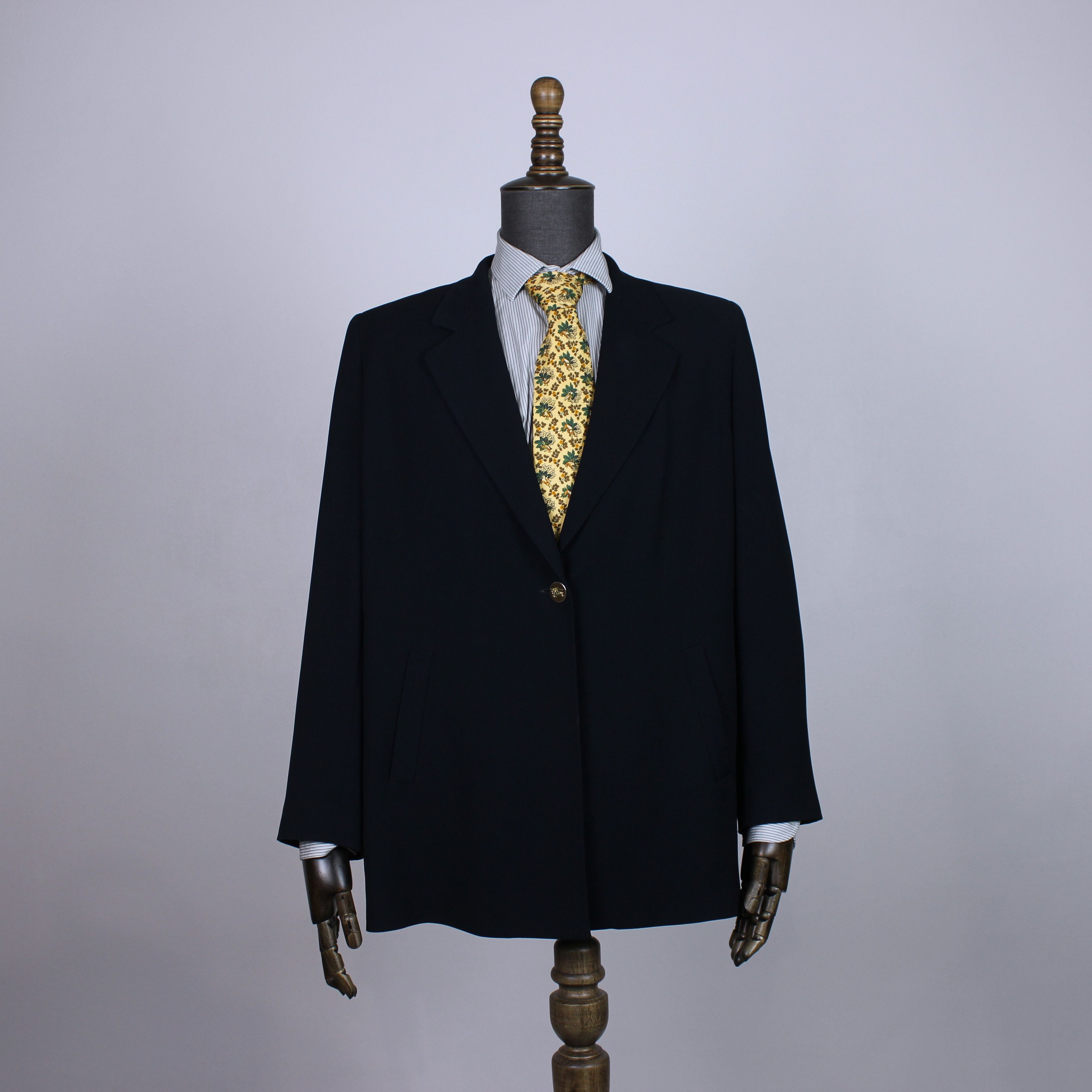 Burberry Burberrys women blazer M L rarity navy blue Size 44R - 1 Thumbnail