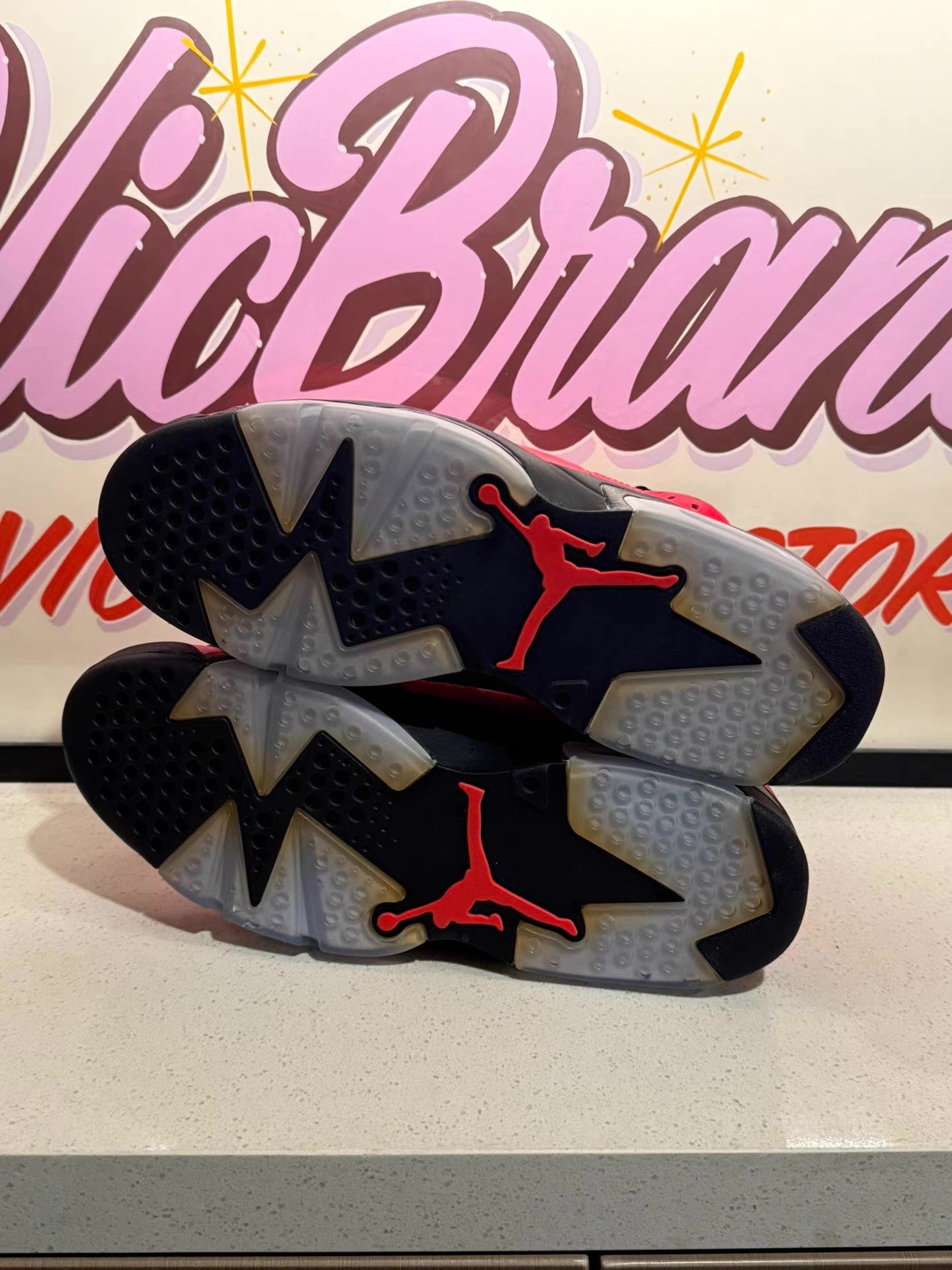 Nike Jordan Air Jordan 6 Retro Infrared 23 black colorway, Ｑ20 Size US 10.5 / EU 43-44 - 4 Thumbnail