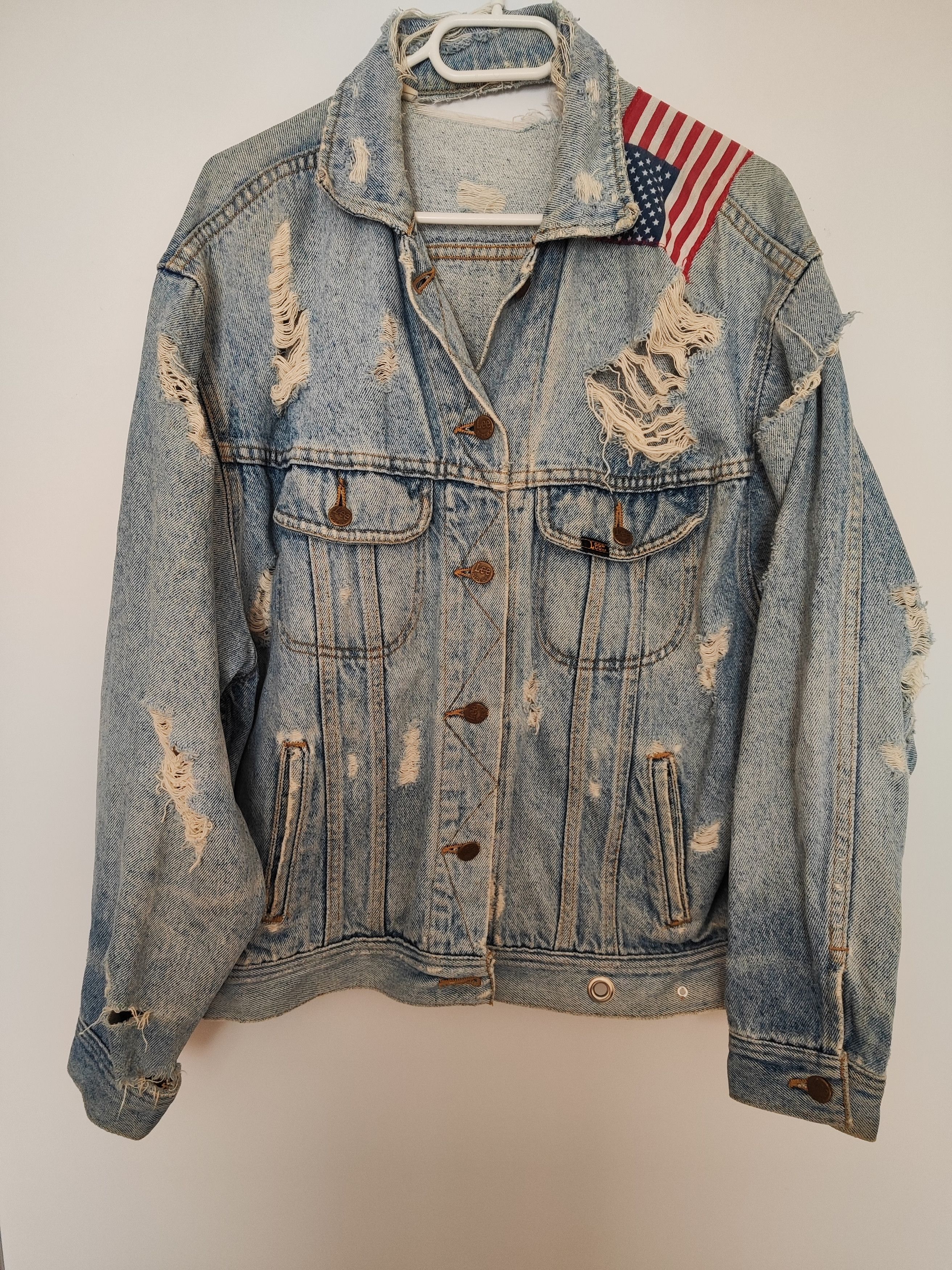 Levi's Lee Riders 220-J Denim Jacket Vintage 90s Size US L / EU 52-54 / 3 - 10 Thumbnail