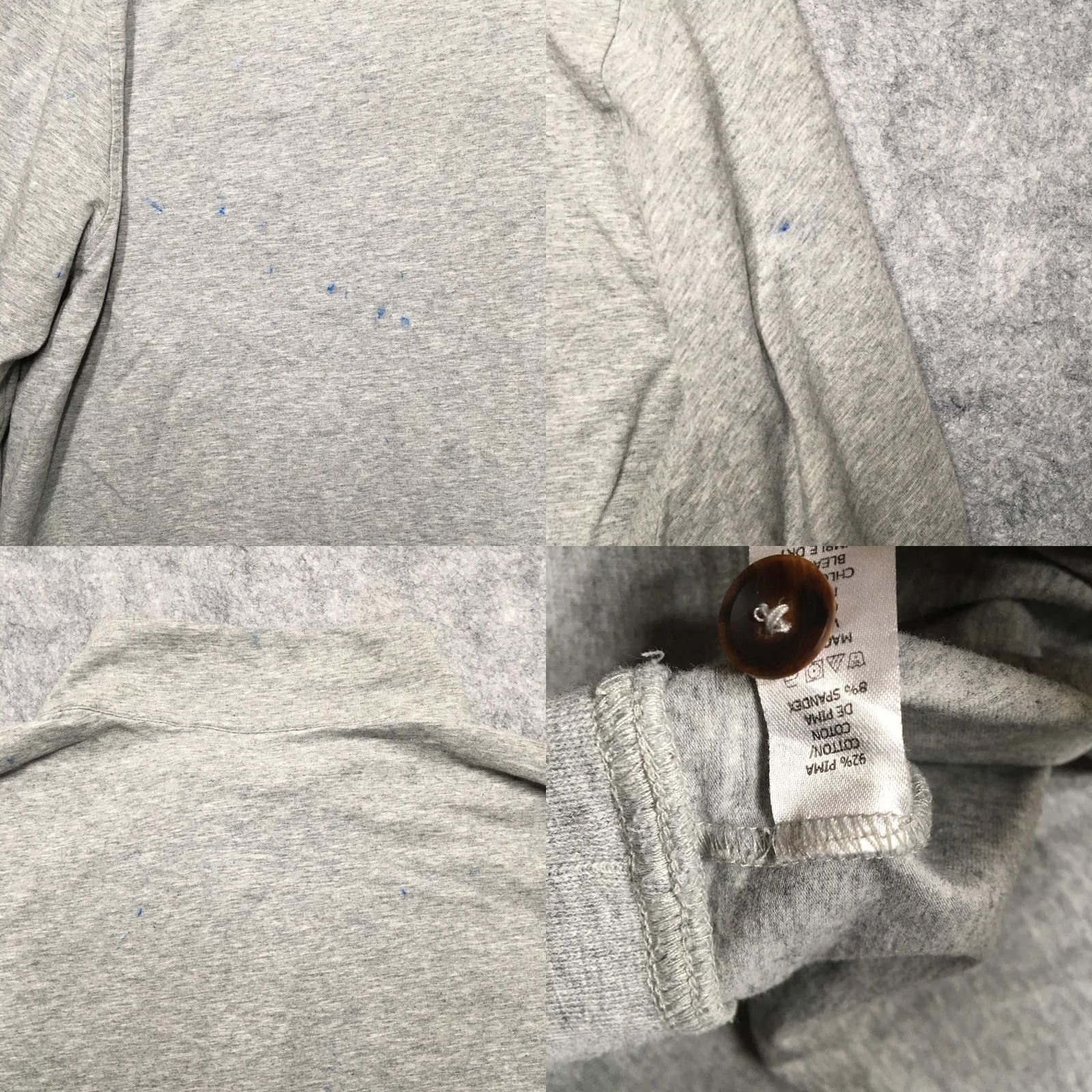 Vintage B. Draddy Sweatshirt Mens XL Gray Congressi on Golf Henley Mock Neck Stretch Shirt Size US XL / EU 56 / 4 - 9 Thumbnail