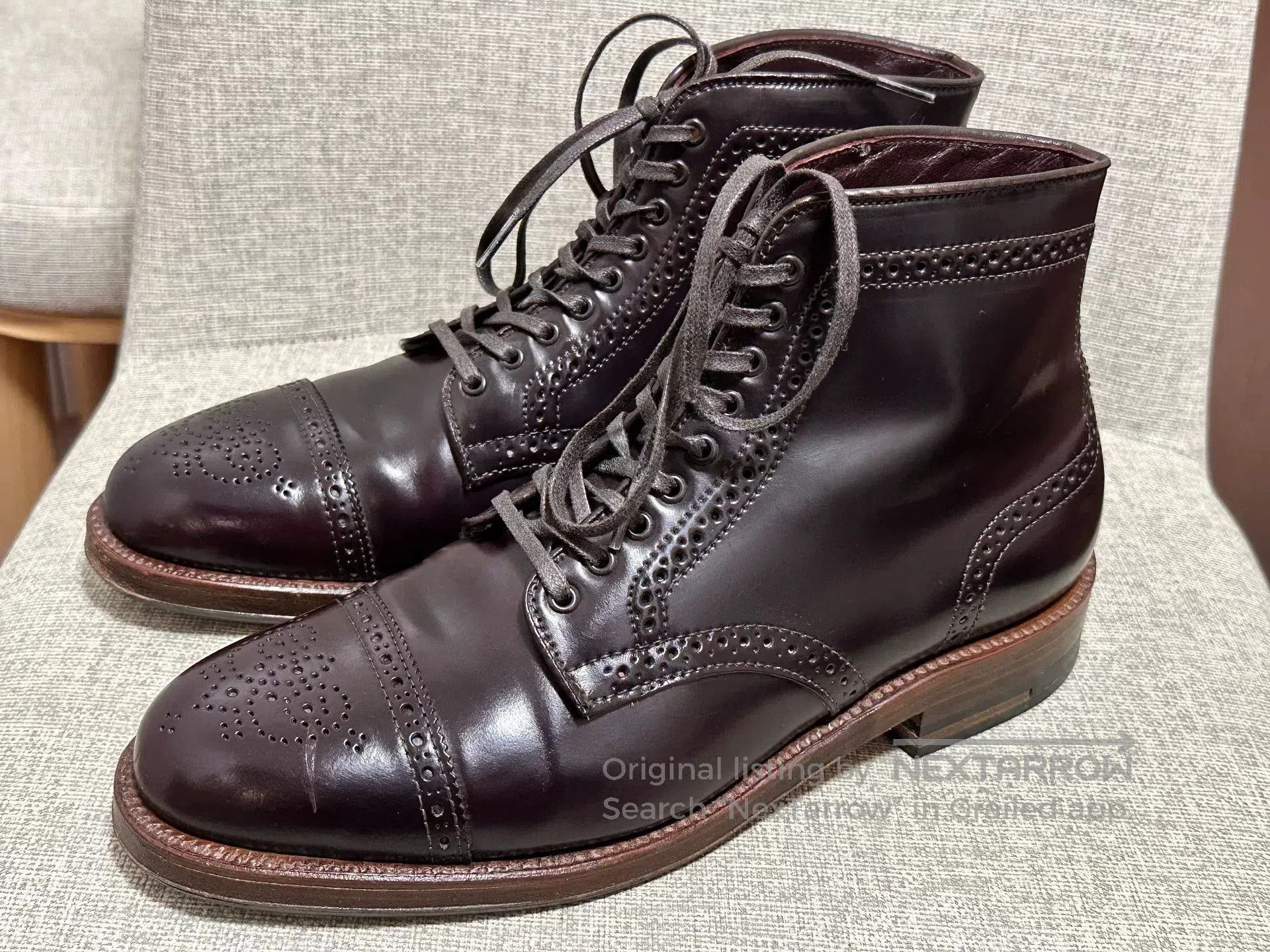 Alden Alden Medallion StraightTip Boot. Size US 7.5 / EU 40-41 - 2 Thumbnail