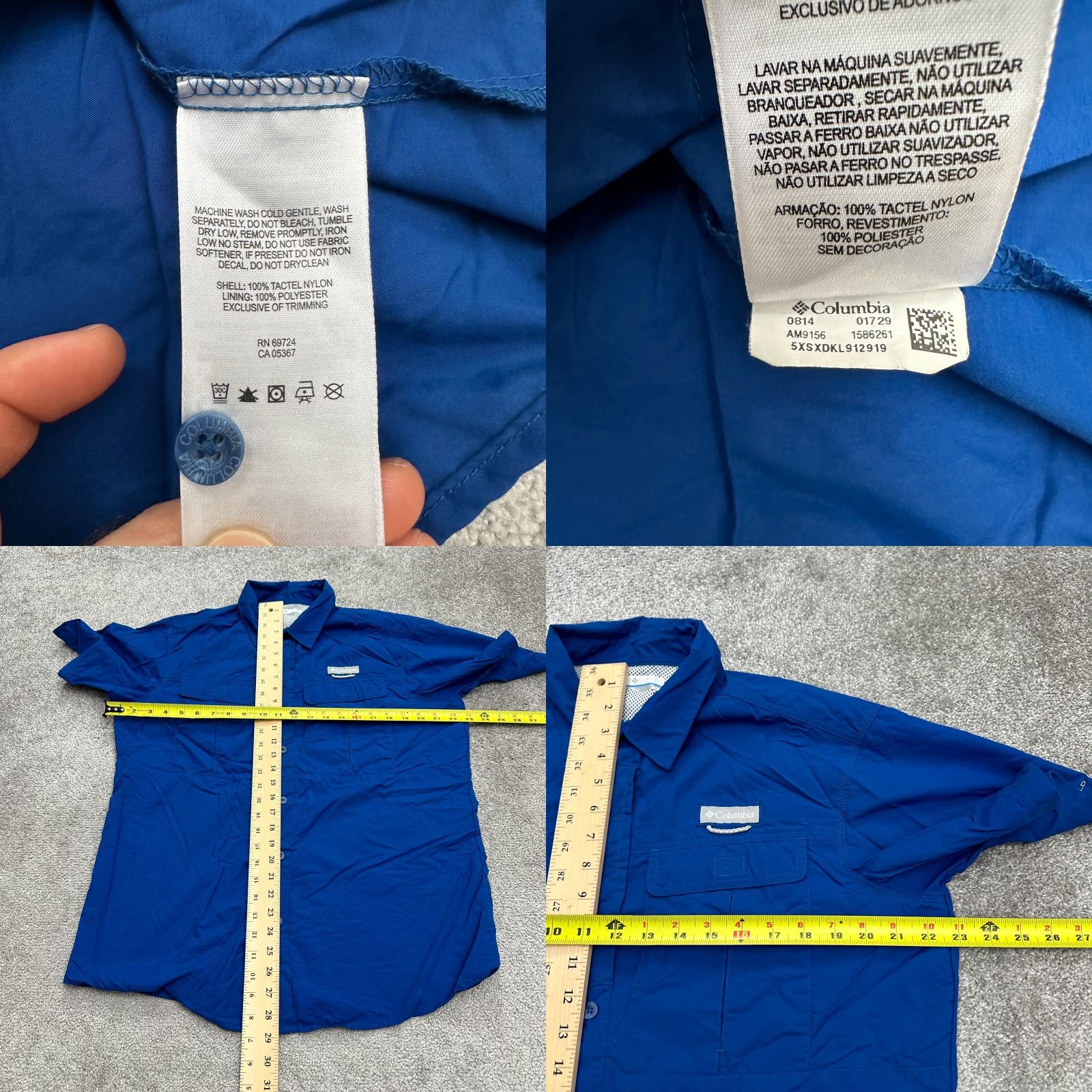 Vintage Columbia Omni Shield Cascade Explorer Shirt Mens Medium Blue Short Sleeve Size US M / EU 48-50 / 2 - 8 Thumbnail