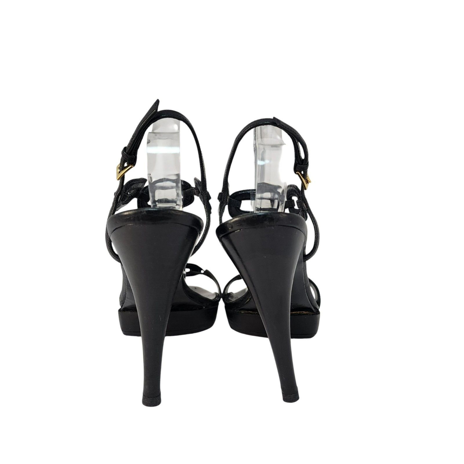 Valentino Valentino Garavani Black Leather Stiletto Heels – Size 40 E Size US 9.5 / IT 39.5 - 4 Thumbnail