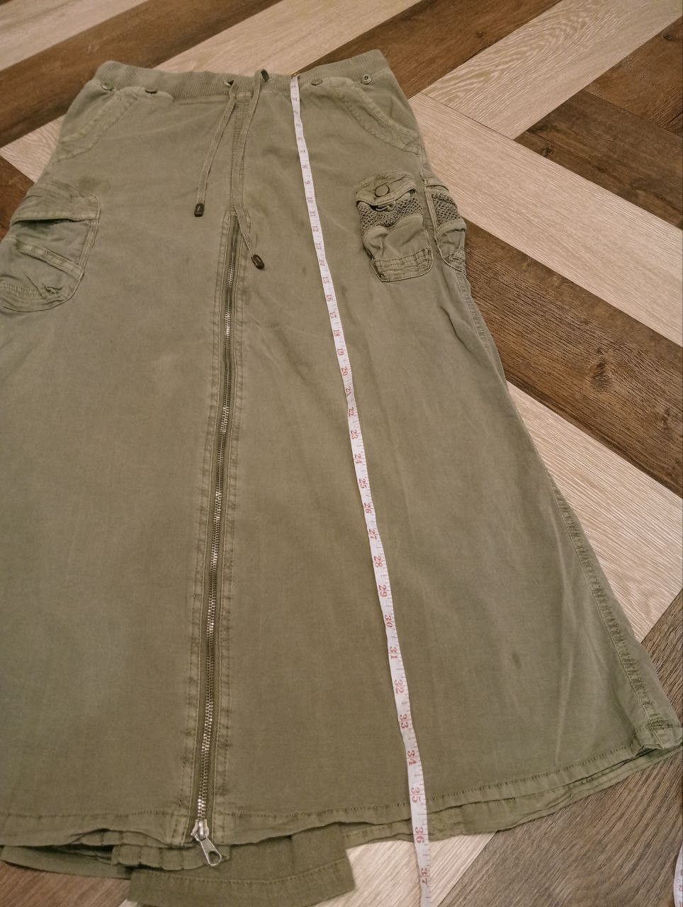 If Six Was Nine VINTAGE G.O.A MILITARY CARGO SKIRT Size 31" - 15 Thumbnail