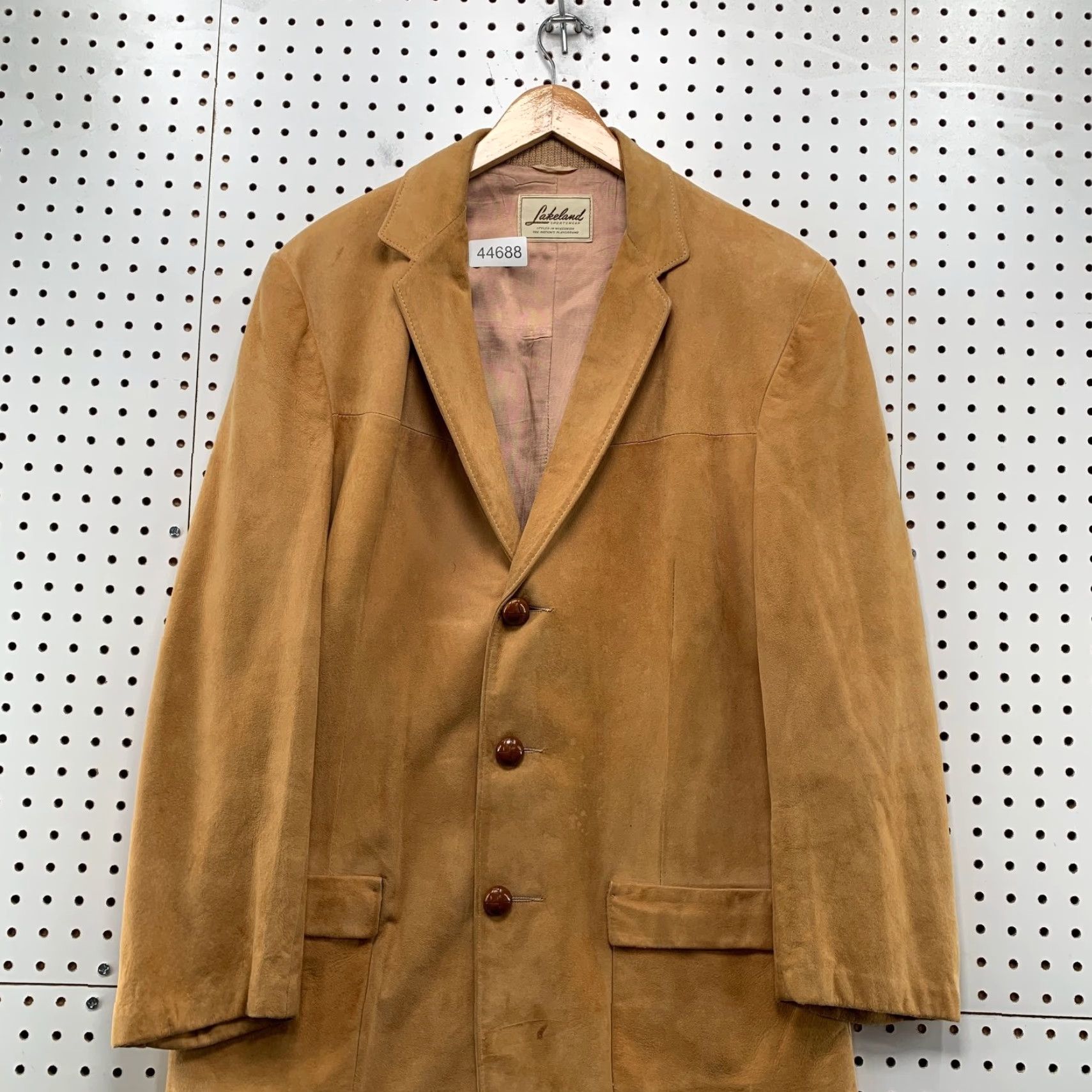 Vintage VINTAGE Lakeland Coat Mens Rancher Leather Suede Cowboy Southwestern Western 60s Size L Brown USA 50s overcoat, Regular fit, Winter, Fall Mens Size US L / EU 52-54 / 3 - 2 Thumbnail