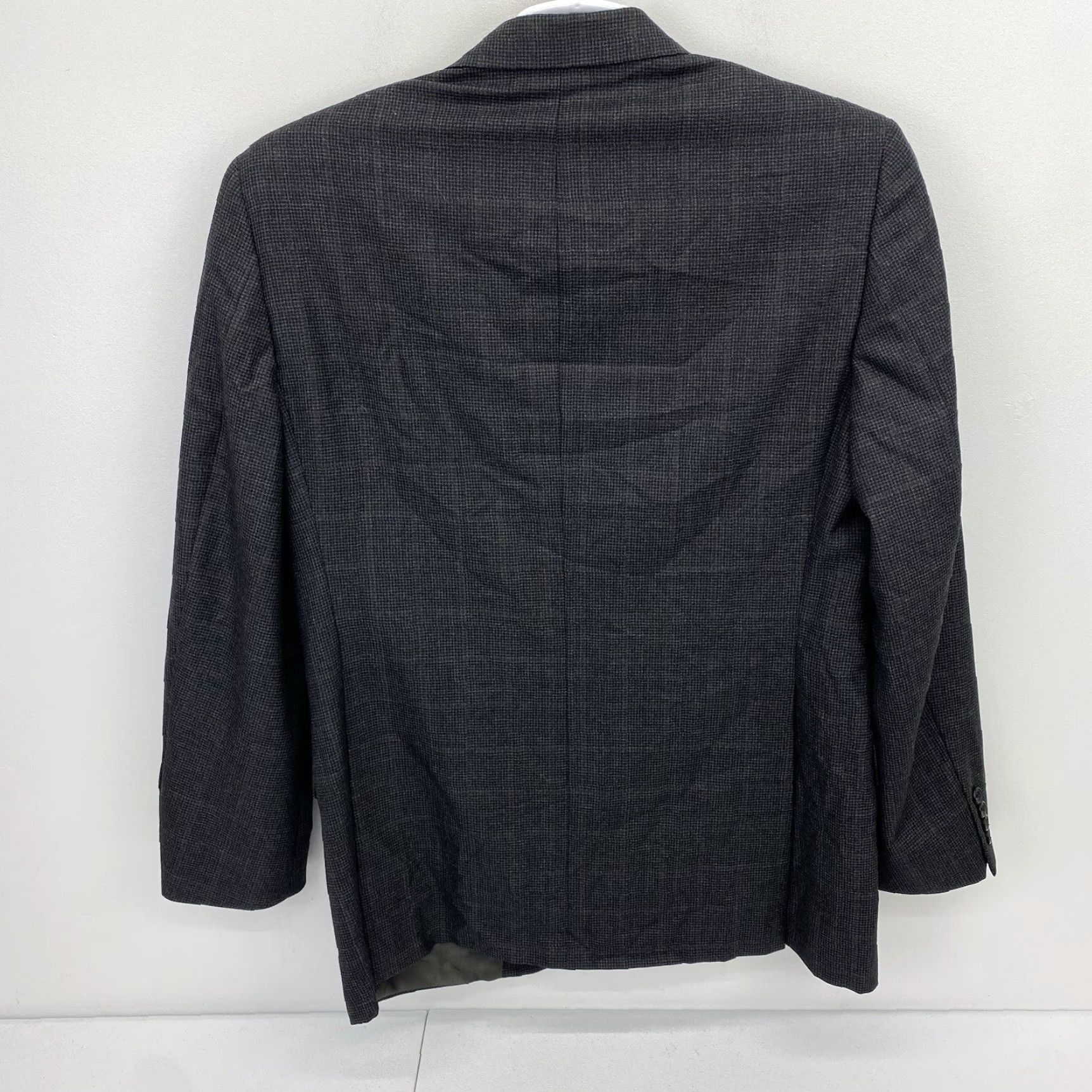 Vintage Hickey Freeman Blazer Men's Size 40R Wool Plaid Wool Notch Lapel 2-Button Single-Breasted Casual Jacket Coat Shirt Style Mens Size 40R - 3 Thumbnail