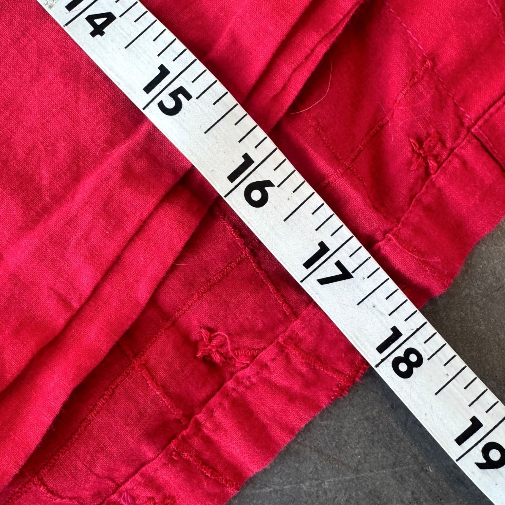 Vintage VINTAGE Y2K Embroidered Floral Monalisa Couture Cotton Blouse Red Women’s Small Shirt Women Size S / US 4 / IT 40 - 5 Thumbnail