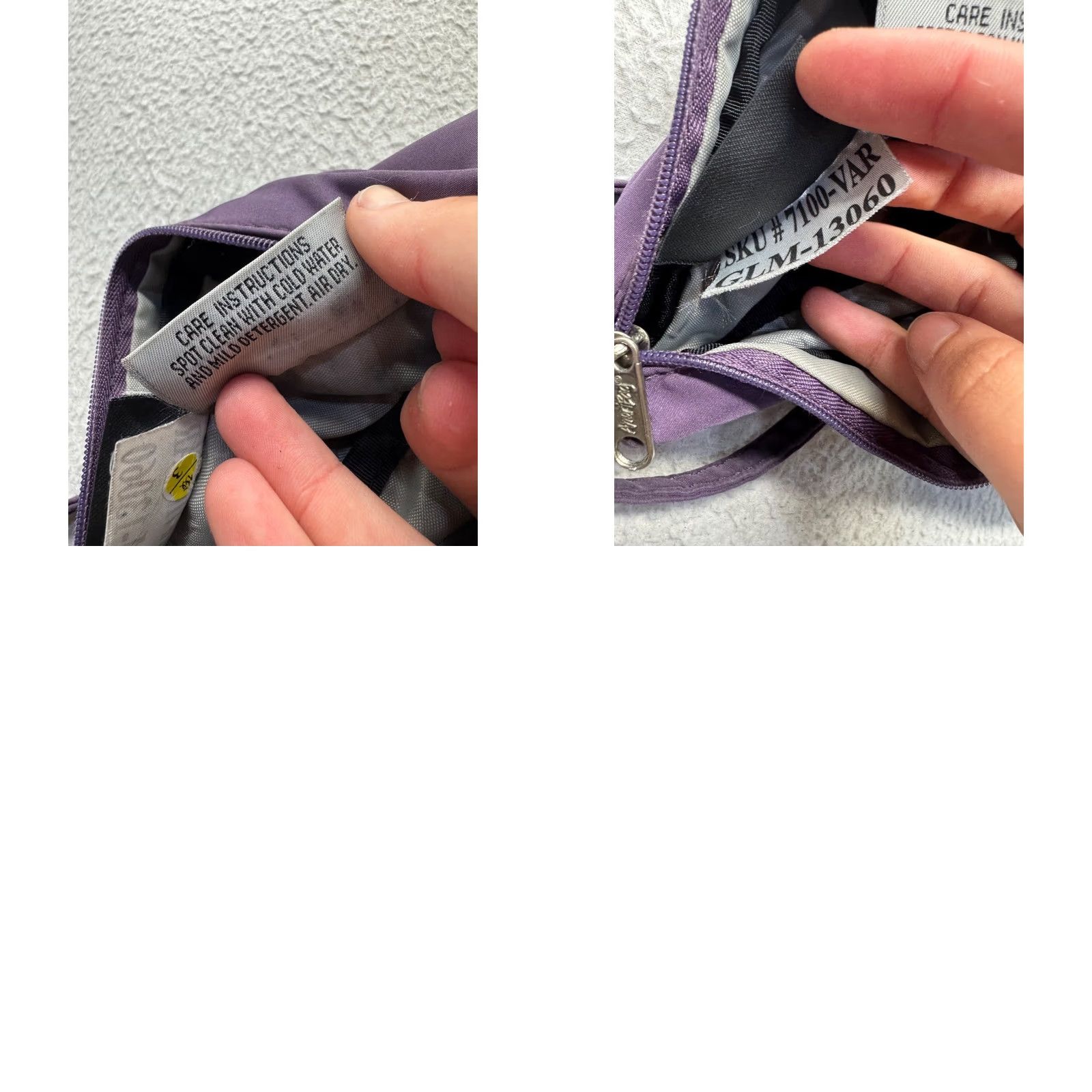 Vintage AmeriBag Crossbody Nylon Bag Womens S Purple Adjustable Strap Pockets Zipper Size ONE SIZE - 8 Thumbnail