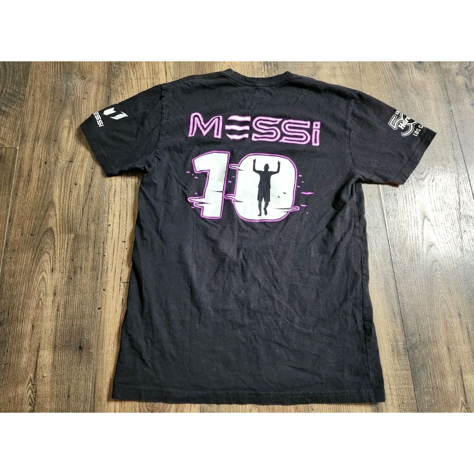 Hard Rock Cafe Hard Rock Cafe T Shirt Black Size M Messi Double Sided Crew Neck Short Sleeve Men 50th Anniversary Sports Soccer Vintage No Size US M / EU 48-50 / 2 - 2 Thumbnail