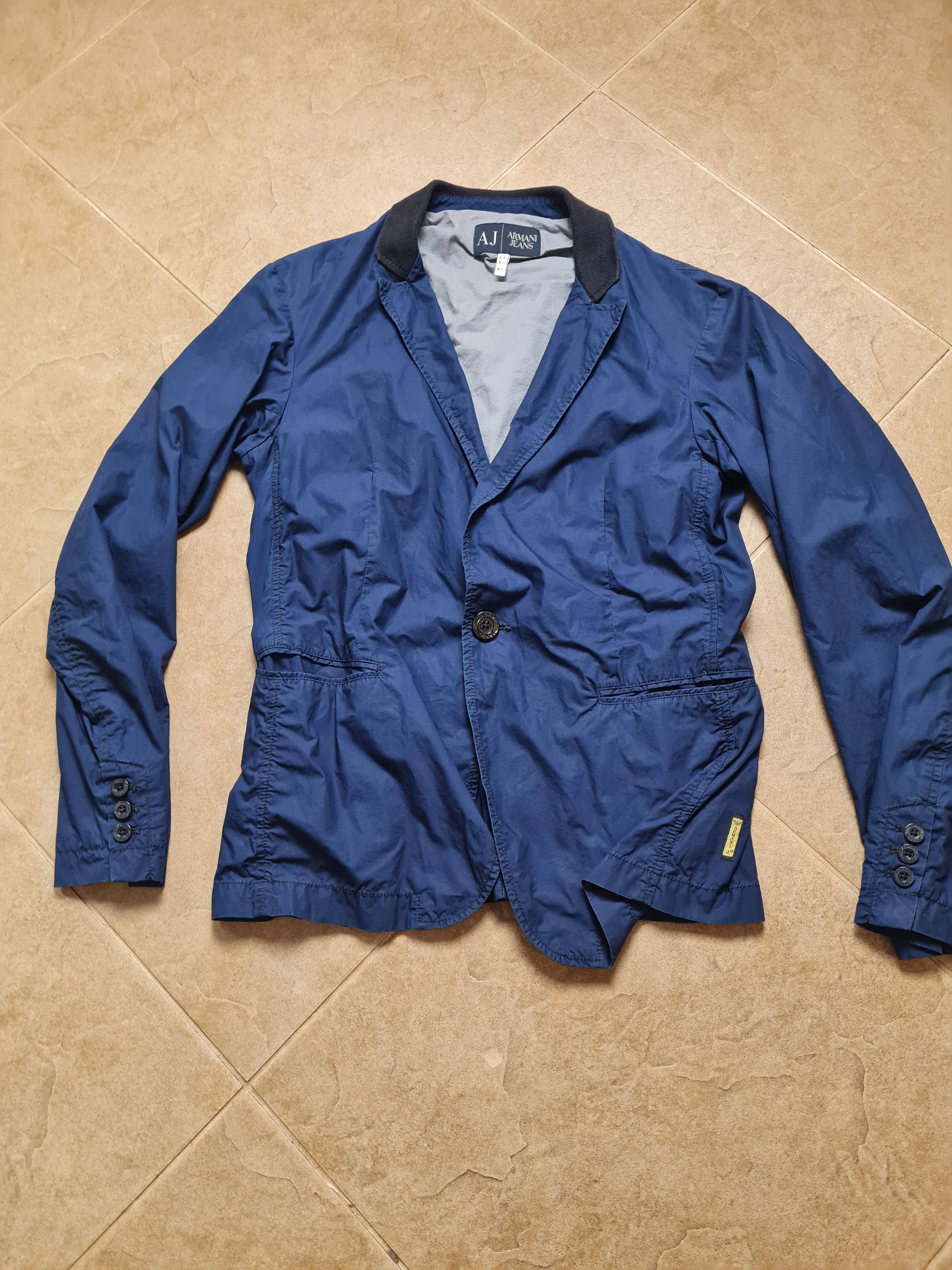 Armani Vintage Jackets ARMANI JEANS unisex Blazer Jacket Blue Size US S / EU 44-46 / 1 - 21 Thumbnail