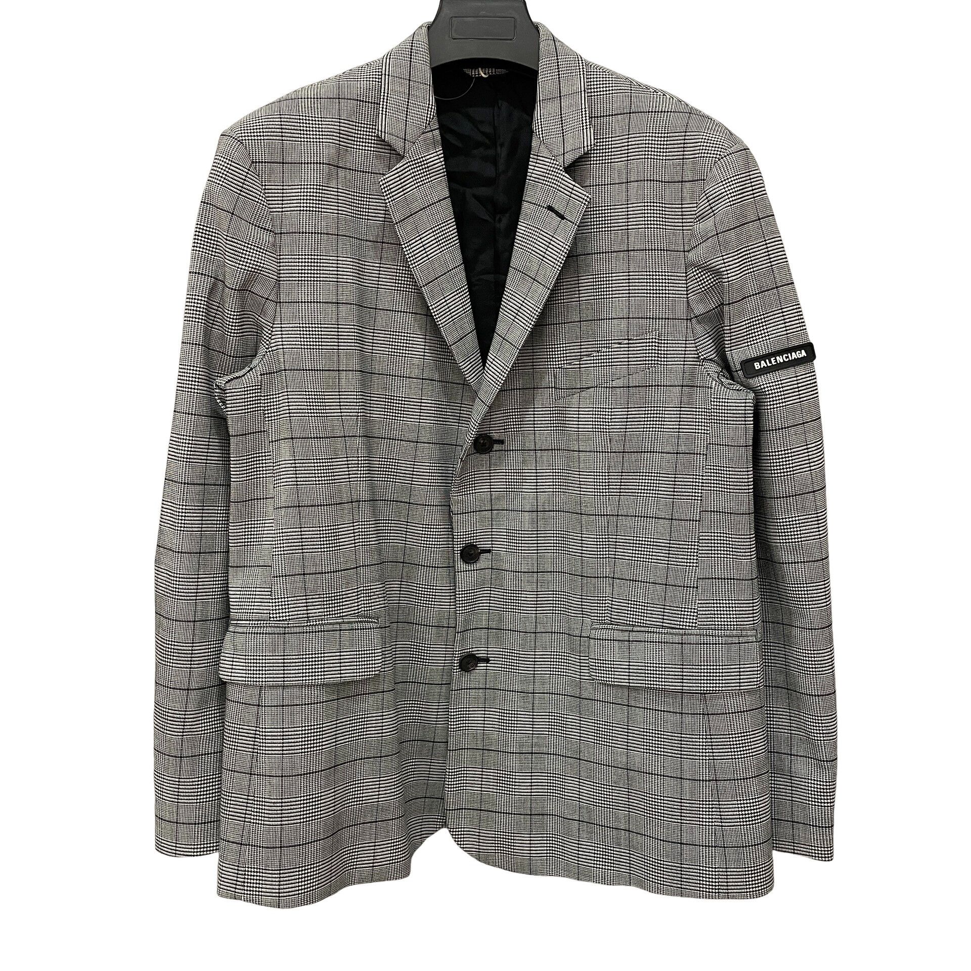 Balenciaga Balenciaga Check Pattern Blazer FR 34 Size XS / US 0-2 / IT 36-38 - 1 Thumbnail