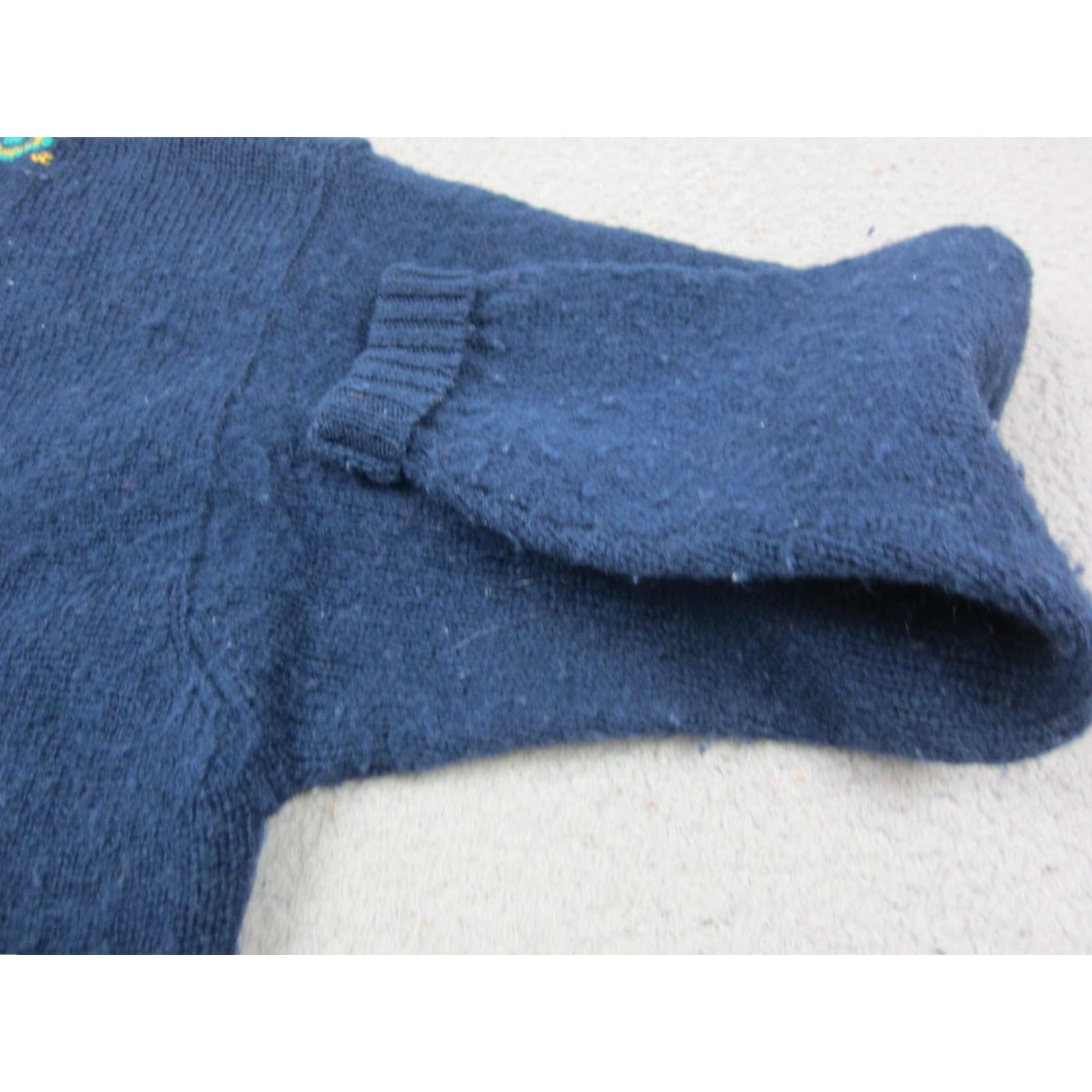 Vintage VINTAGE Lizsport Cardigan Women's M Blue Wool Knit 80s Button Up Sweater Cardigan 90s City Classic Mens Womens Boys Girls Size M / US 6-8 / IT 42-44 - 7 Thumbnail