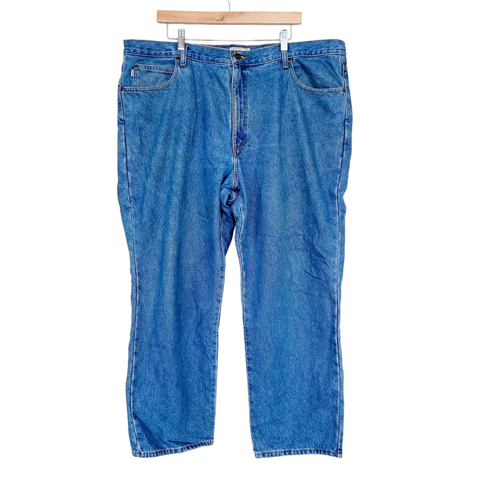 L.L. Bean LL Bean Flannel Lined Jeans Sz 44x29 Size US 44 / EU 60 - 8 Thumbnail