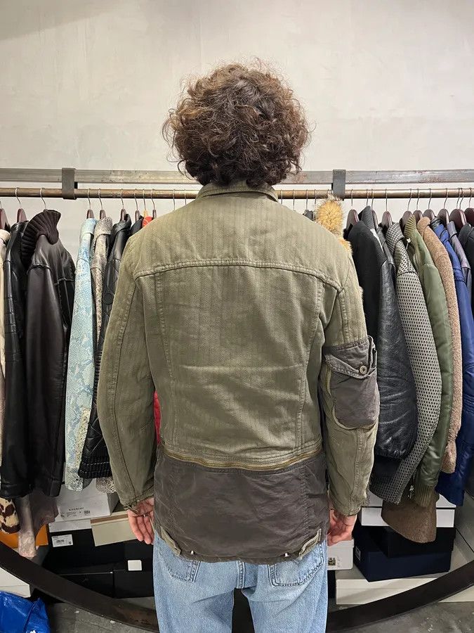 Dolce & Gabbana AW2003 Dolce & Gabbana Khaki Multi-Zip Cargo Jacket Size US M / EU 48-50 / 2 - 5 Thumbnail