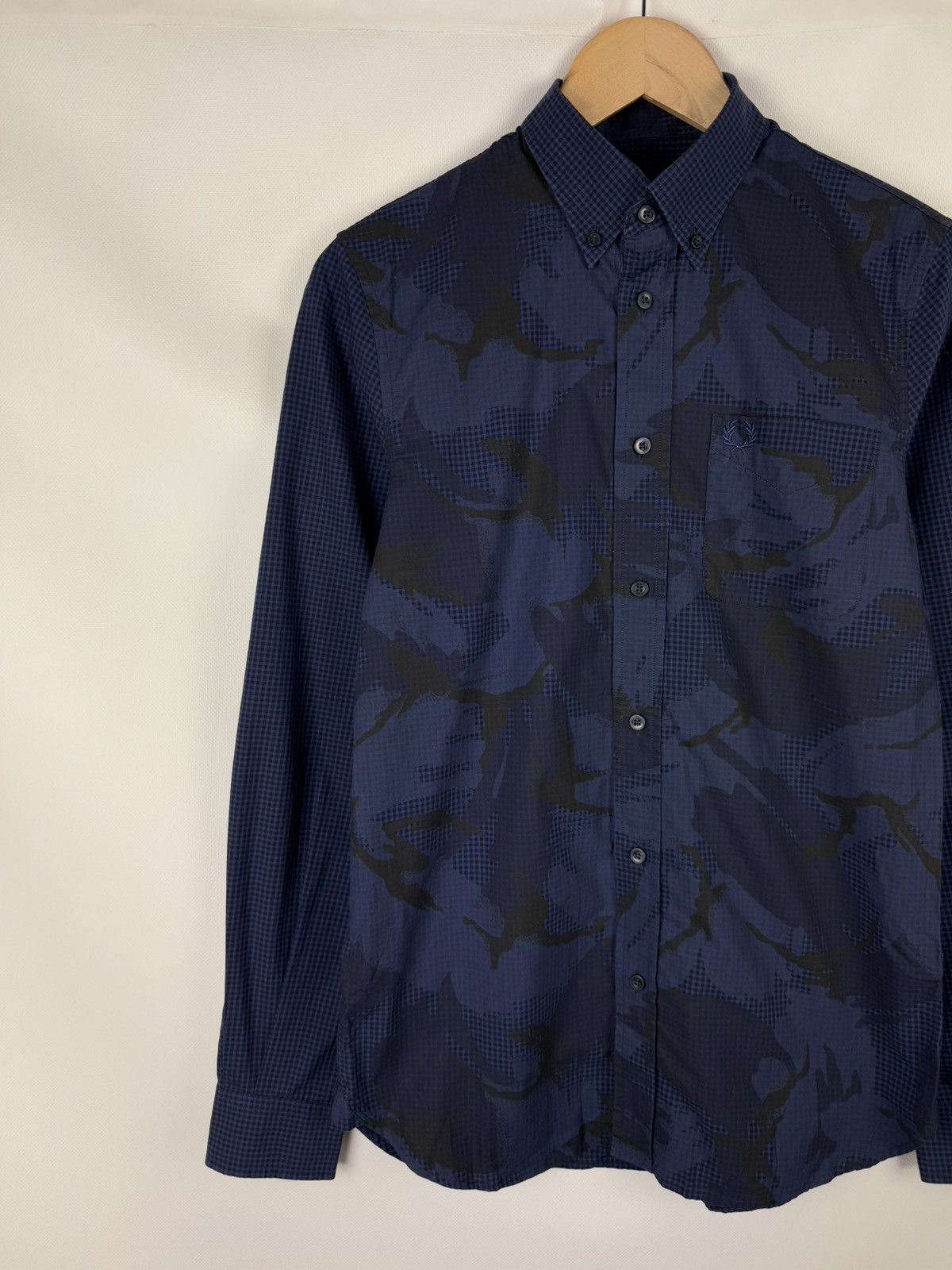 Fred Perry Fred Perry Men’s Patterned Long Sleeve Button Up Shirt Size US S / EU 44-46 / 1 - 2 Thumbnail