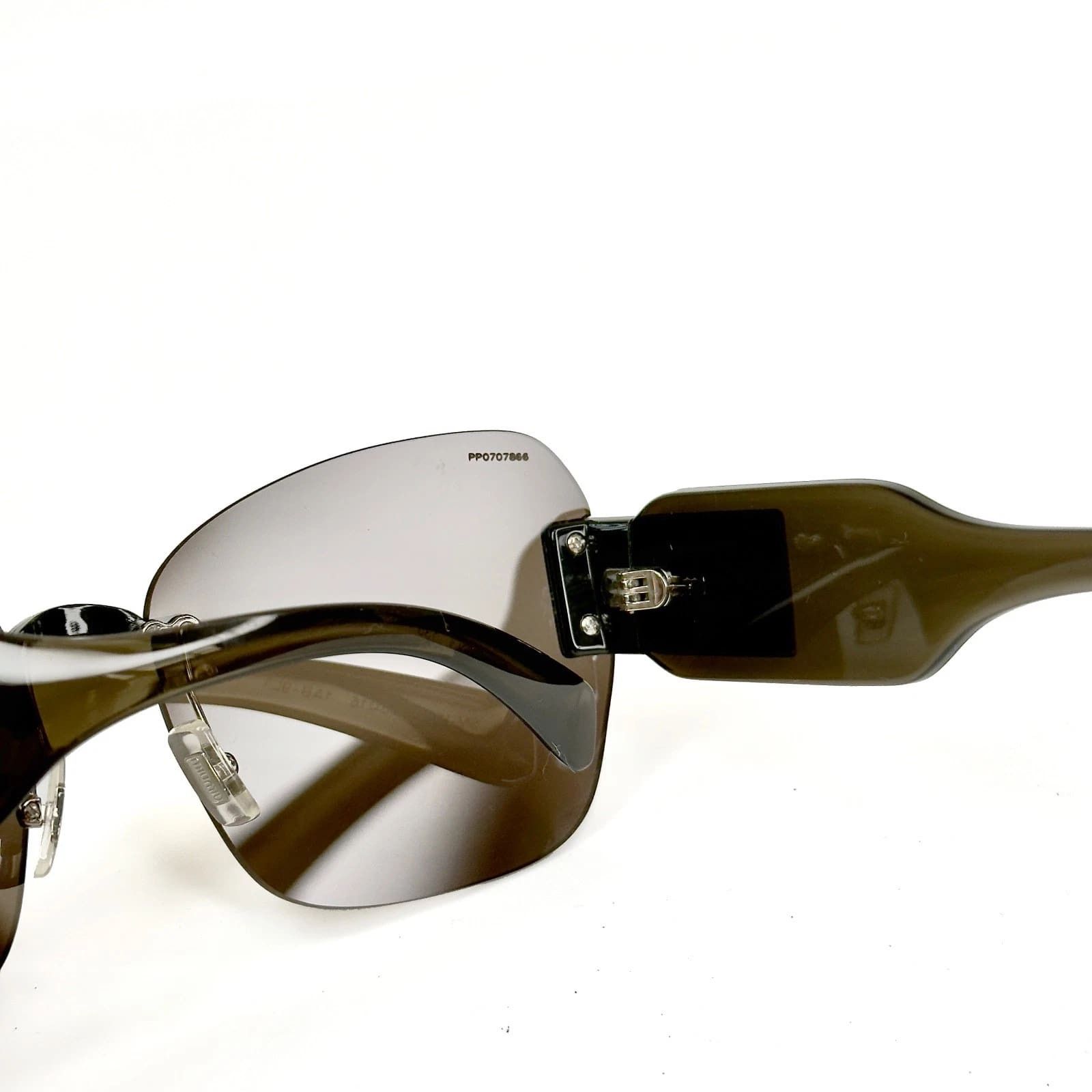 Miu Miu MIU MIU MU08SS SORBET 08S Black Butterfly Rimless Sunglasses Size ONE SIZE - 3 Thumbnail