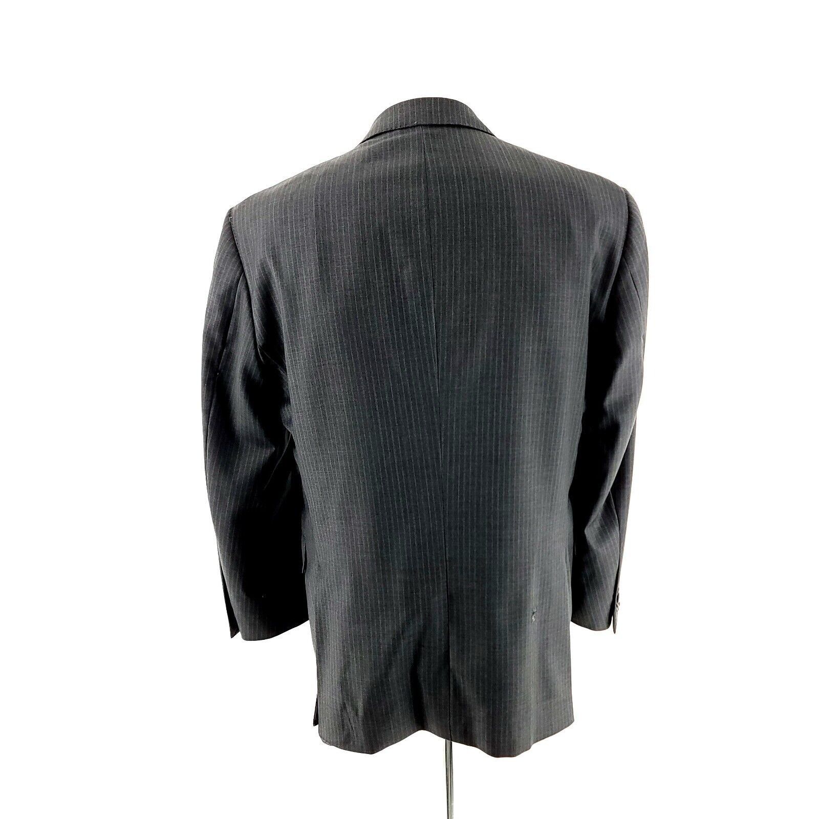 Peter Millar DAMAGED Peter Millar Wool 2 Button Suit Jacket 40S Gray W/ B Size 40S - 7 Thumbnail