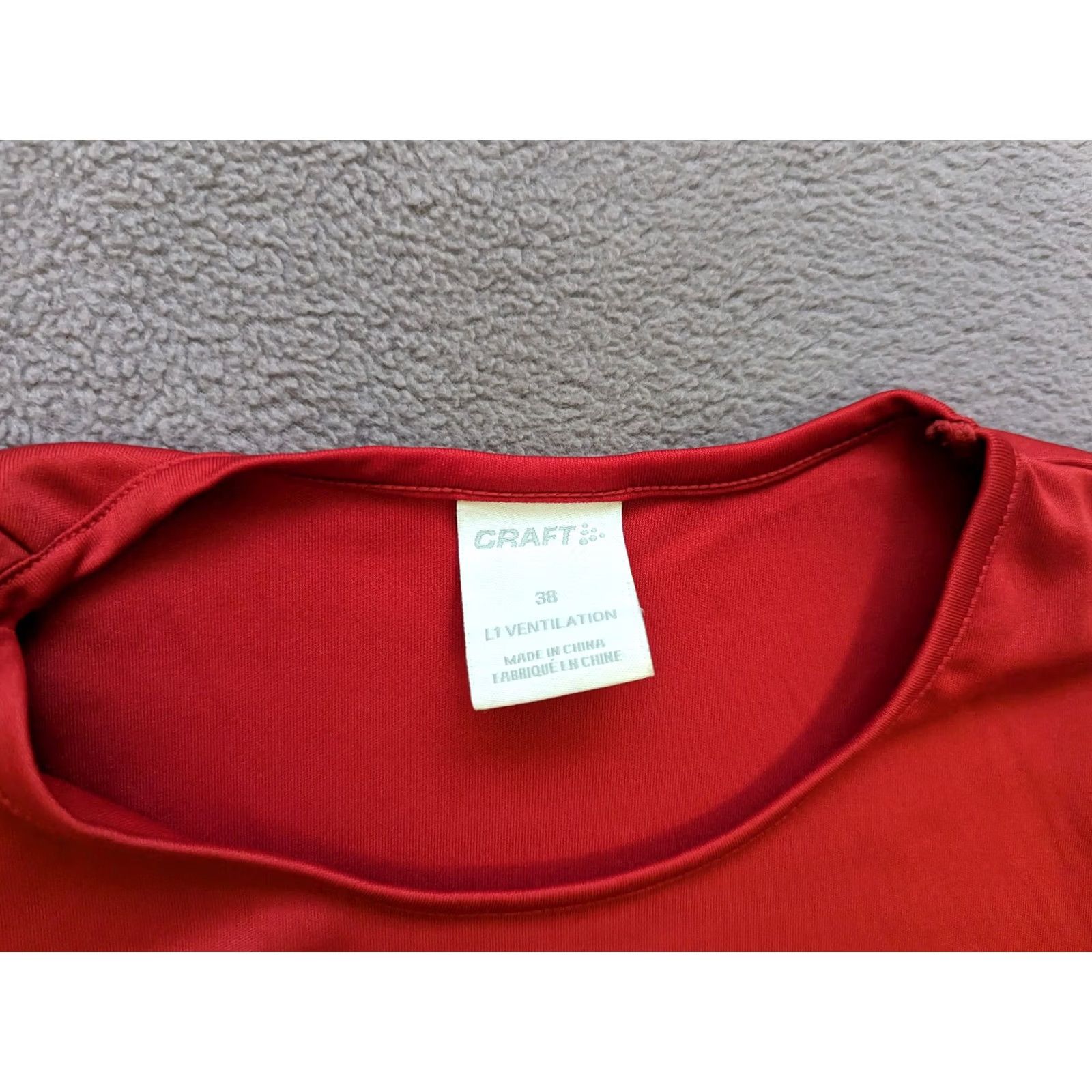 Vintage CRAFT shirt training top womens size 38 red Size XS / US 0-2 / IT 36-38 - 2 Thumbnail