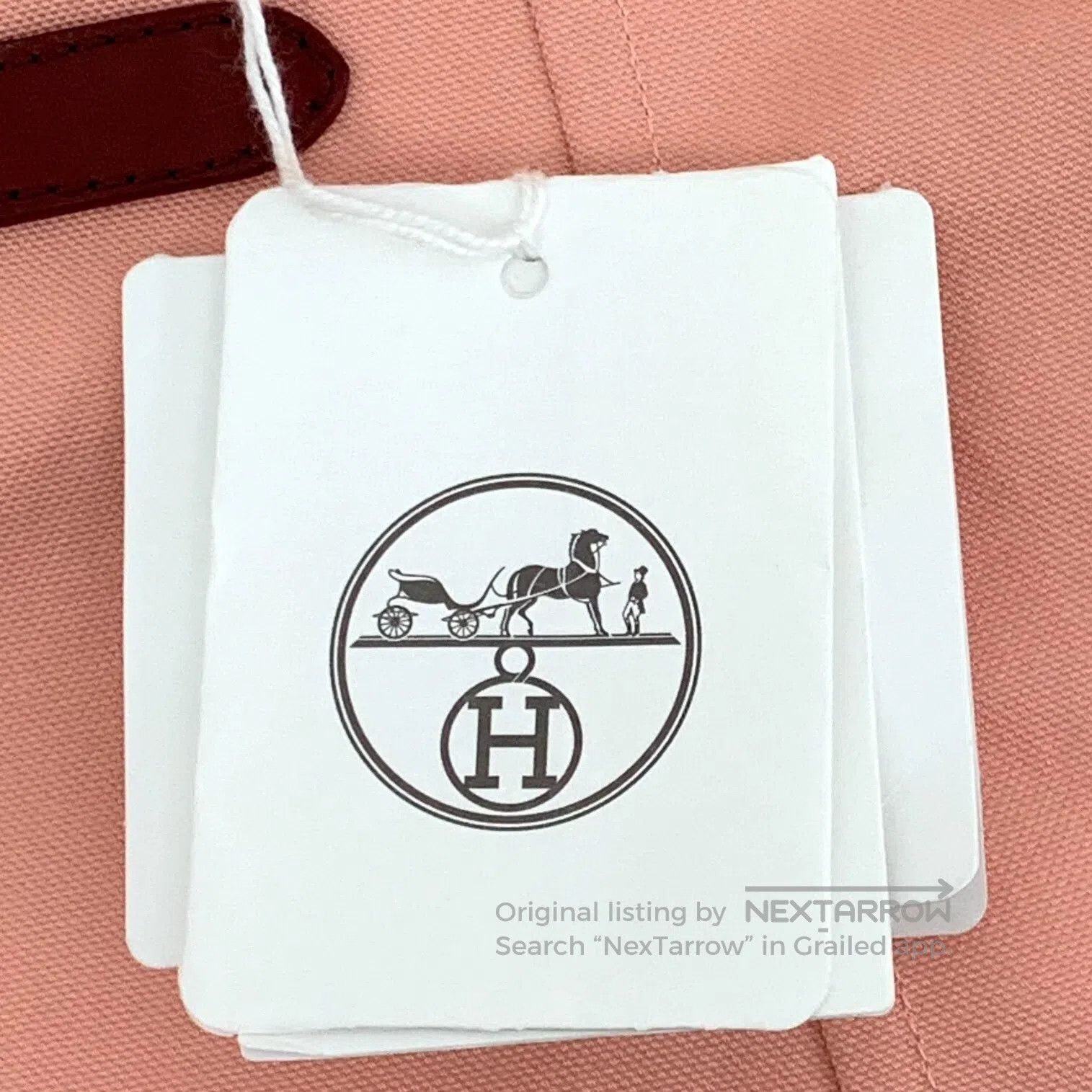 Hermes Hermes Apricot bell chain decoration cotton casual half sk Size 35" - 8 Thumbnail