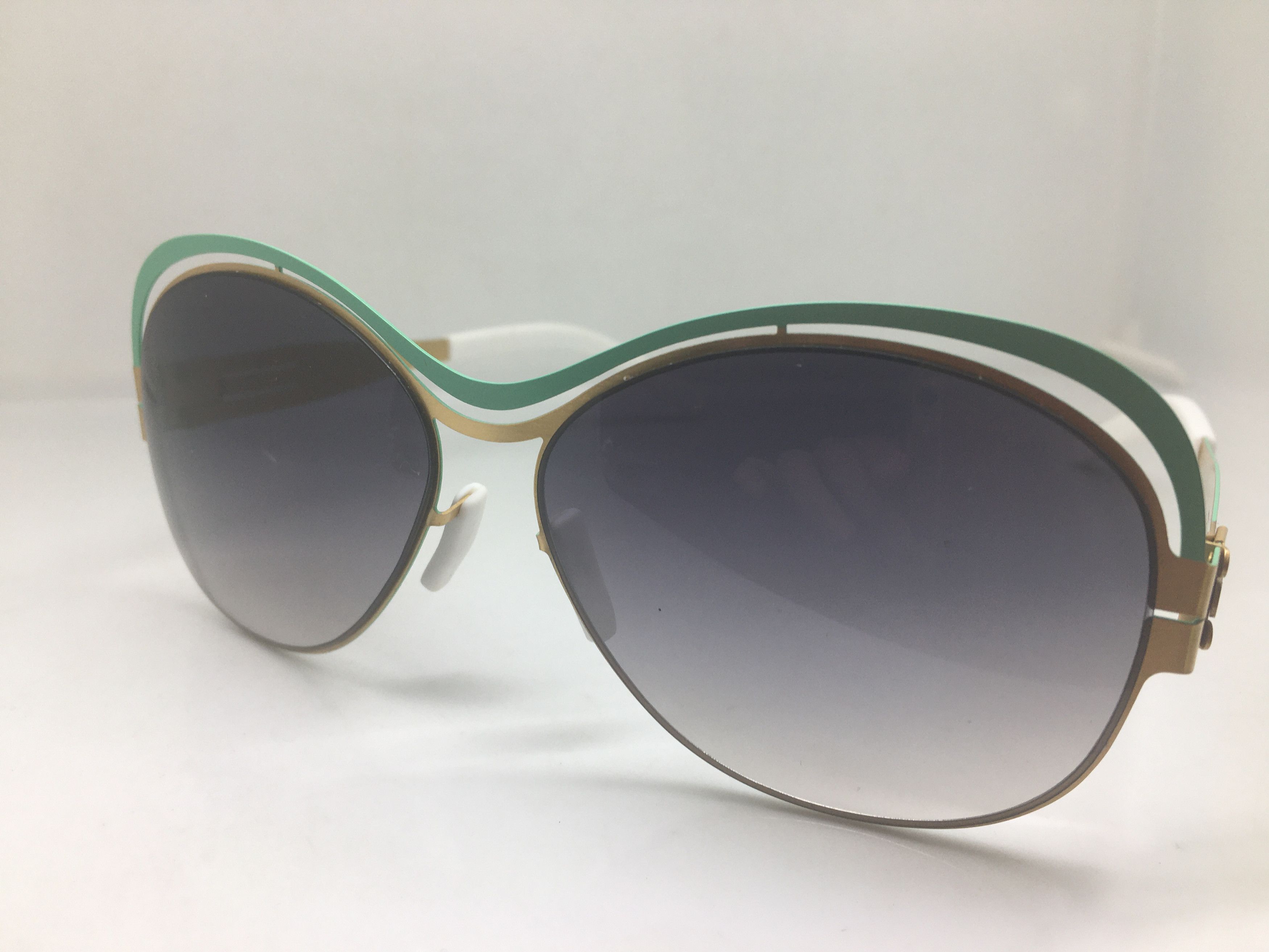 Other Green Gold Alloy Aviator Sunglasses Frame Size ONE SIZE - 3 Thumbnail