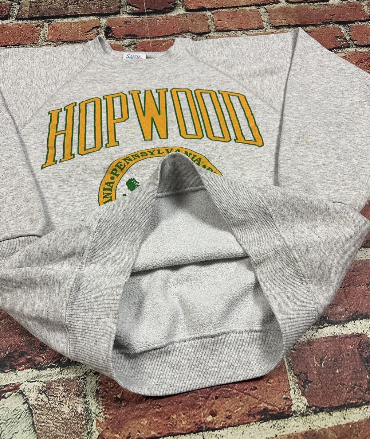 Other Vintage HOPWOOD Pennsylvania Raglan Crewneck Sweatshirt 80s Size US L / EU 52-54 / 3 - 7 Thumbnail