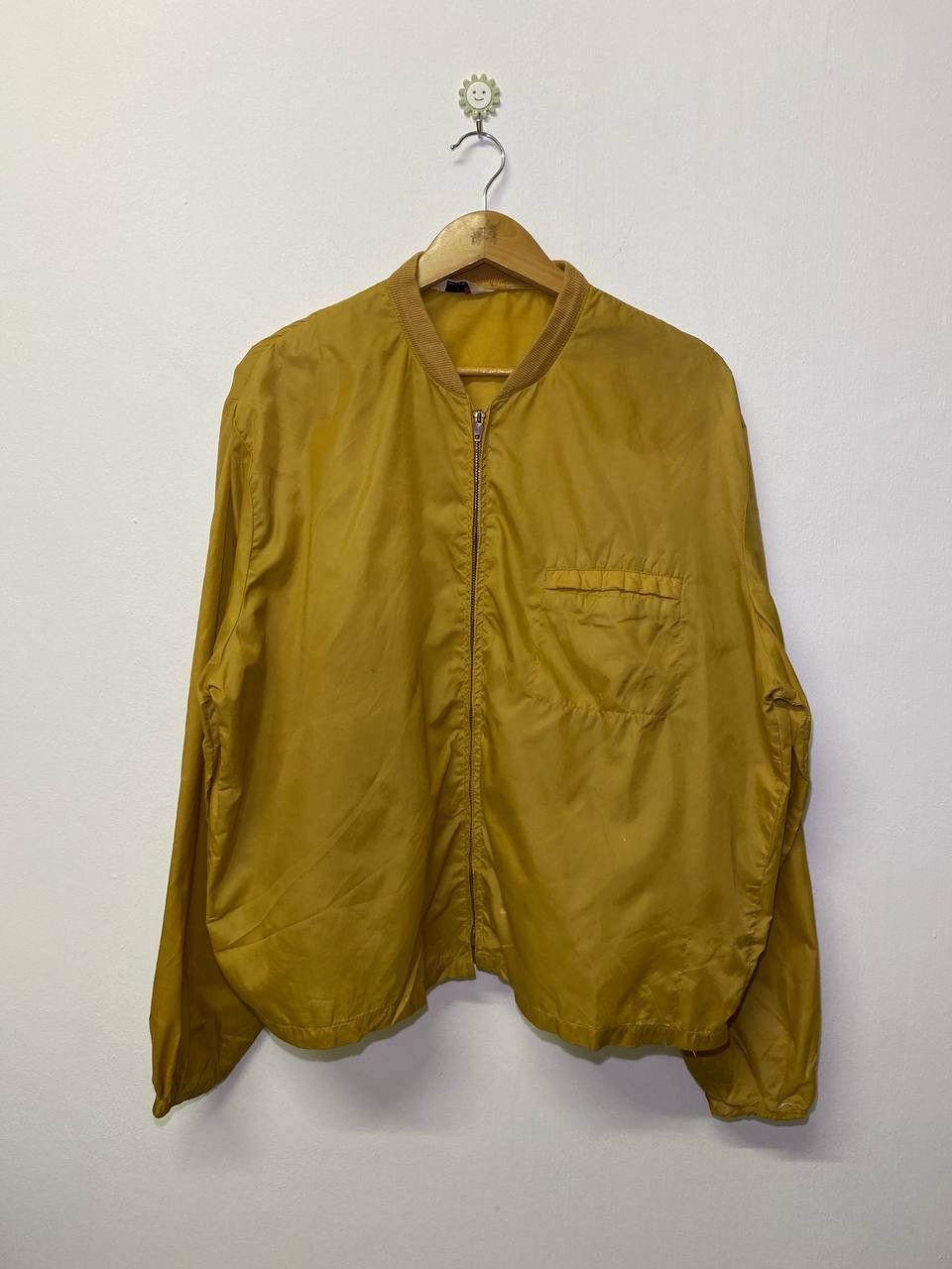 image of Archival Clothing x Puritan Vintage Puritan Light Zipper Jacket Conmar Zipper in Mustard Yellow (Si