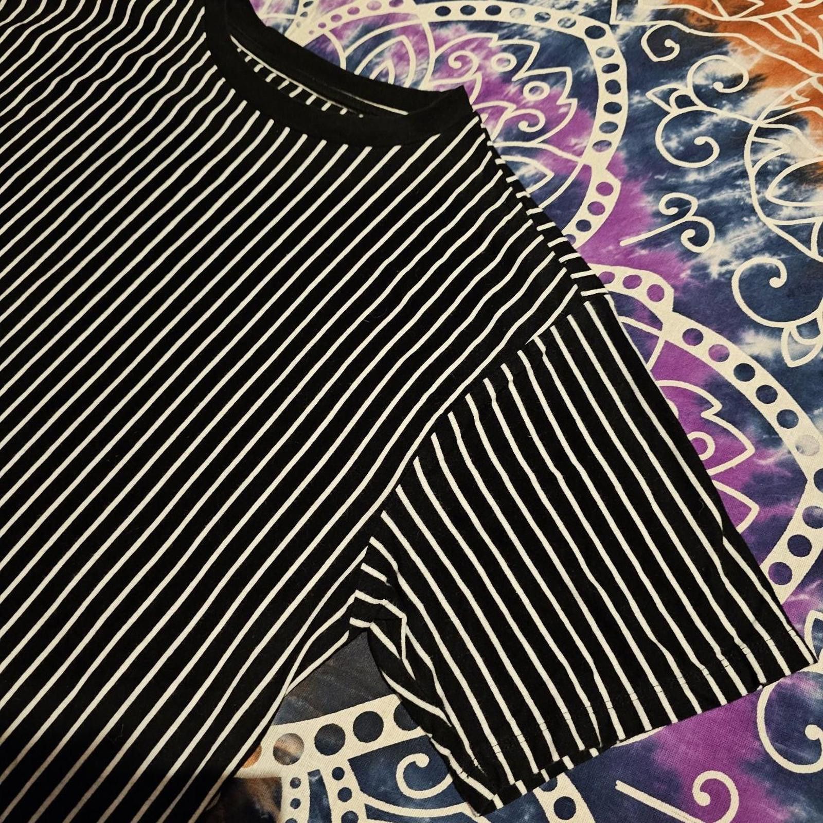Designer Men's Black and White Stripped Shirt Size US M / EU 48-50 / 2 - 4 Thumbnail