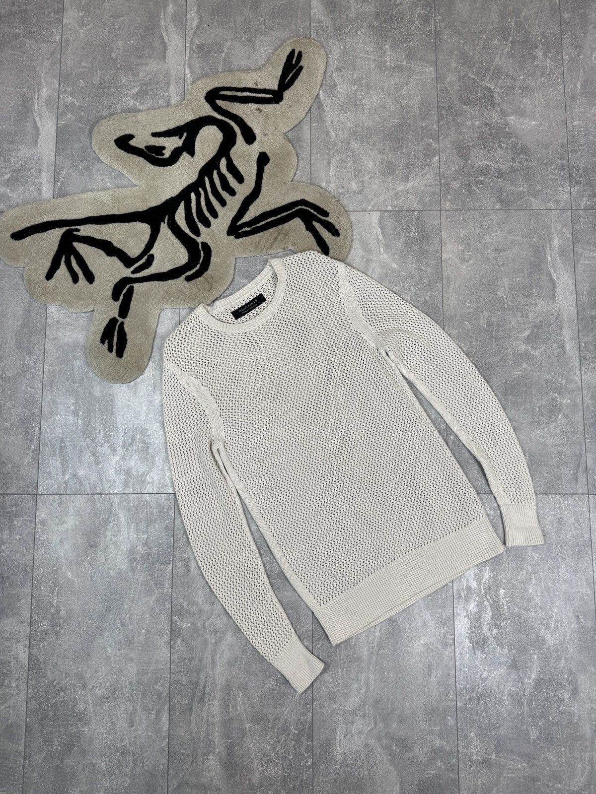 Allsaints Mens Vintage AllSaints DESTINN CREW sweater avant garde Size US S / EU 44-46 / 1 - 1 Thumbnail