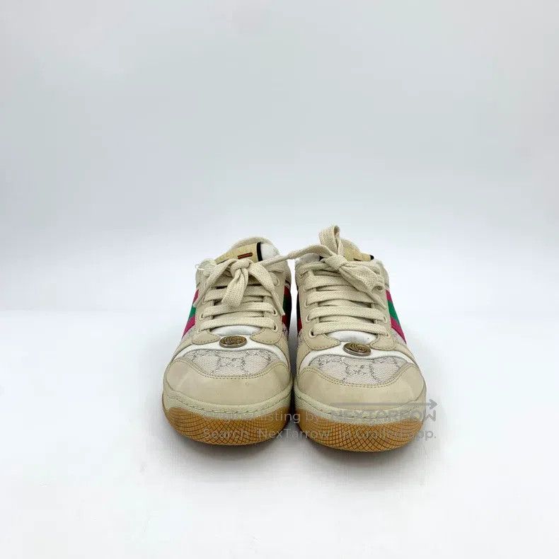 Gucci Gucci Colour-blocked logo embossed striped webbing casual Size US 6.5 / IT 36.5 - 3 Thumbnail