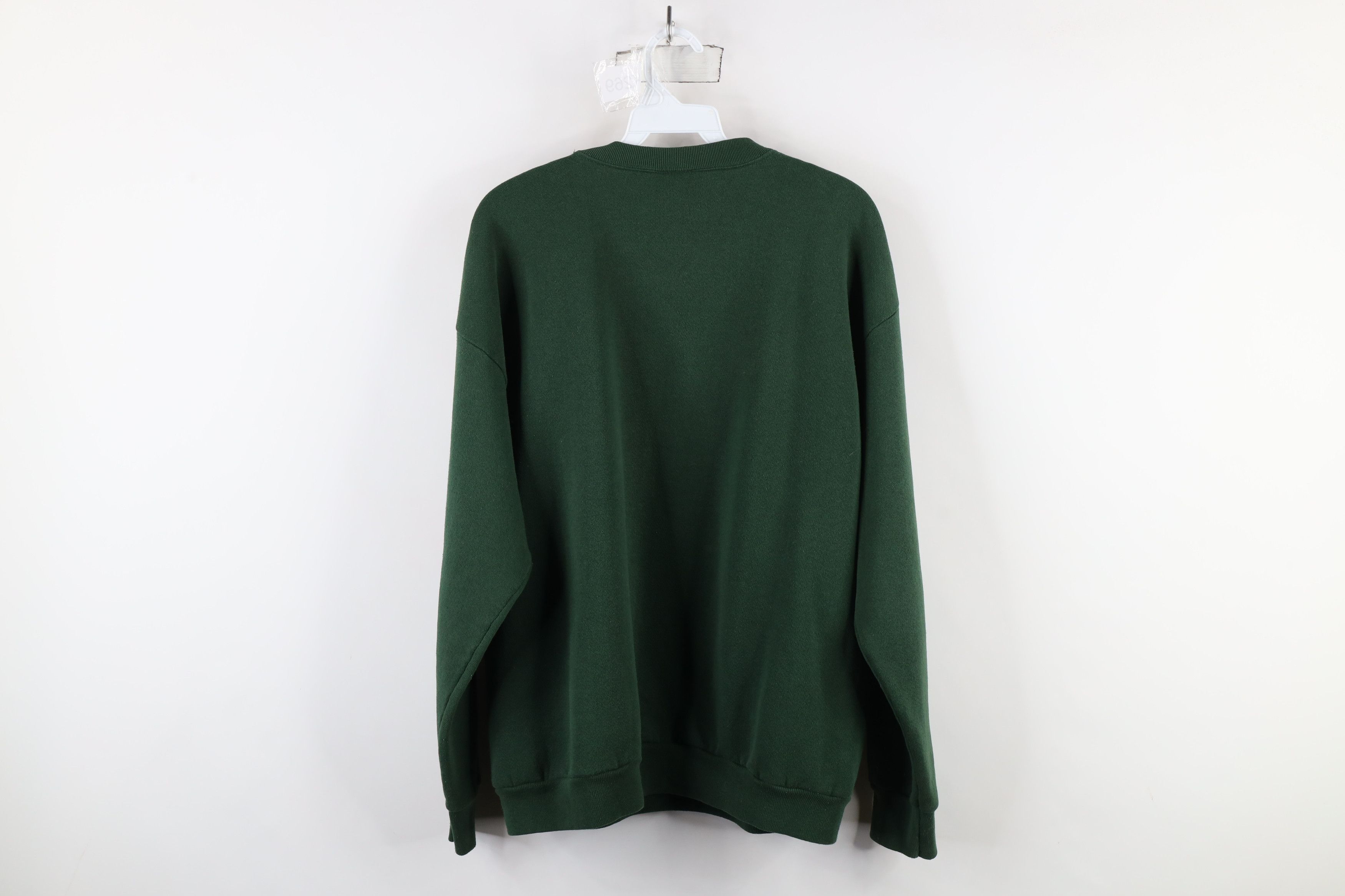 Vintage Vintage 90s Christmas Wreath Bird Sweatshirt Green USA Size L / US 10 / IT 46 - 12 Thumbnail