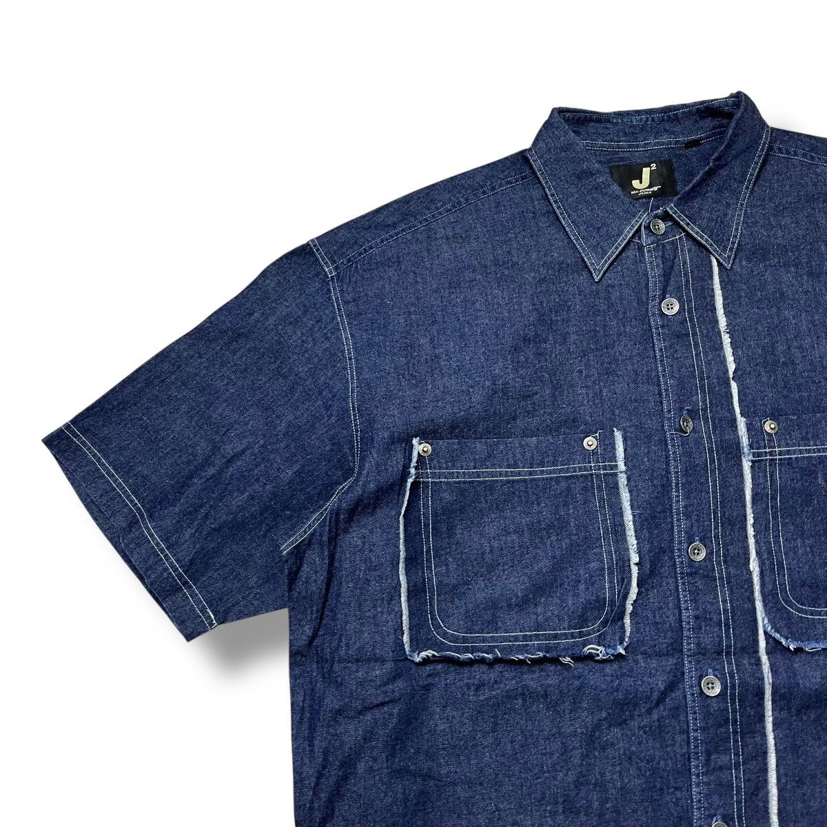 Designer Rare design Mr Junko double pocket button ups shirt Size US L / EU 52-54 / 3 - 5 Thumbnail