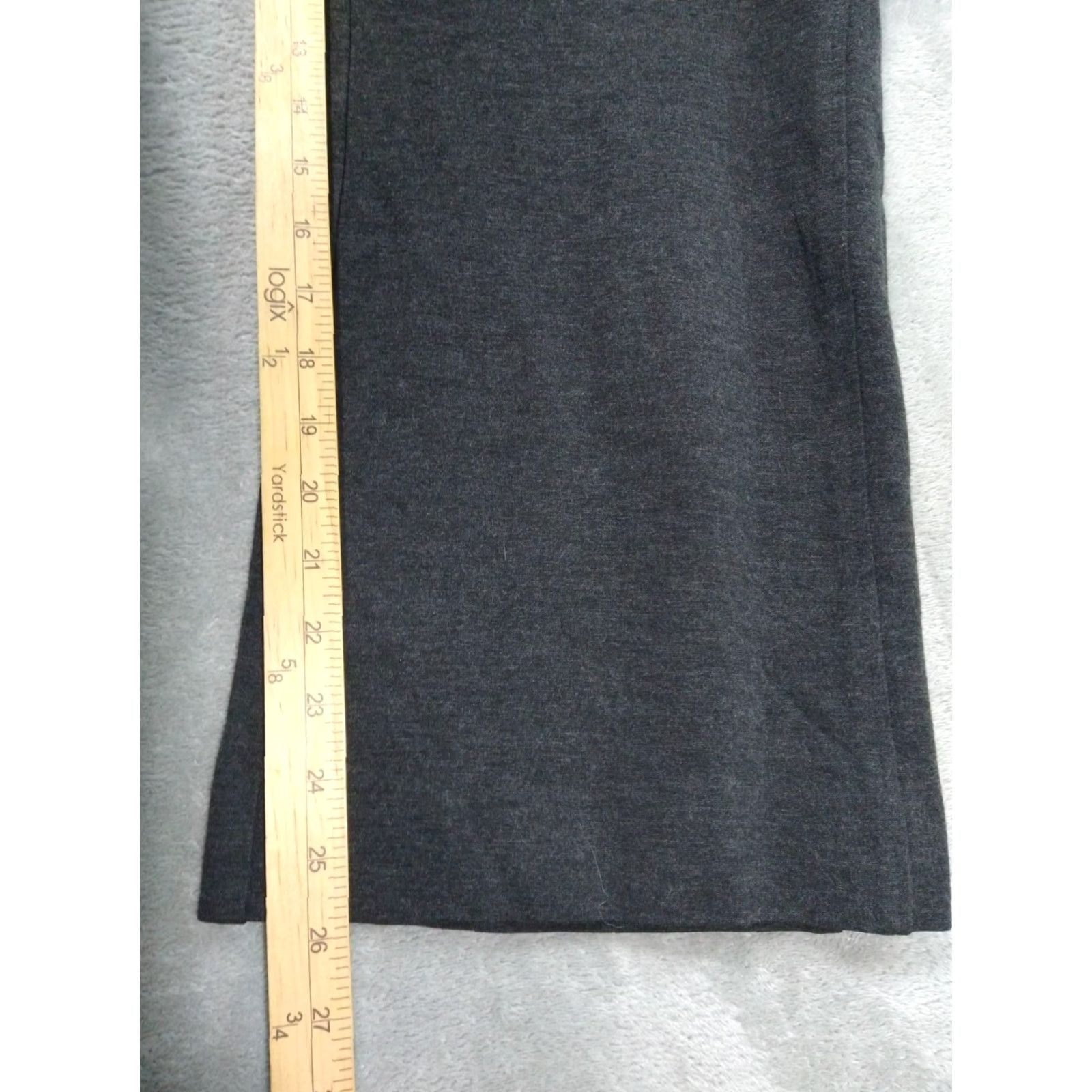 NYDJ NYDJ Pants Women 16 Gray Wide-Leg High Rise Stretch Dress Pants Size 38" / US 16 / IT 52 - 5 Thumbnail